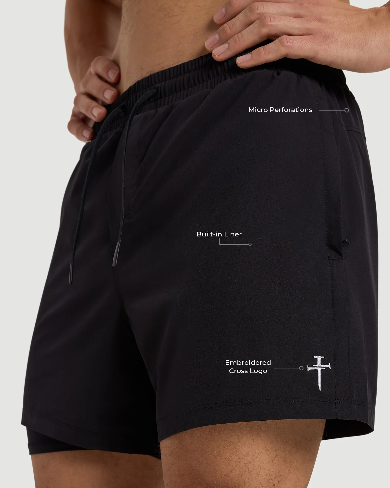 Coastal Liner 5" Short - Black - Image 2