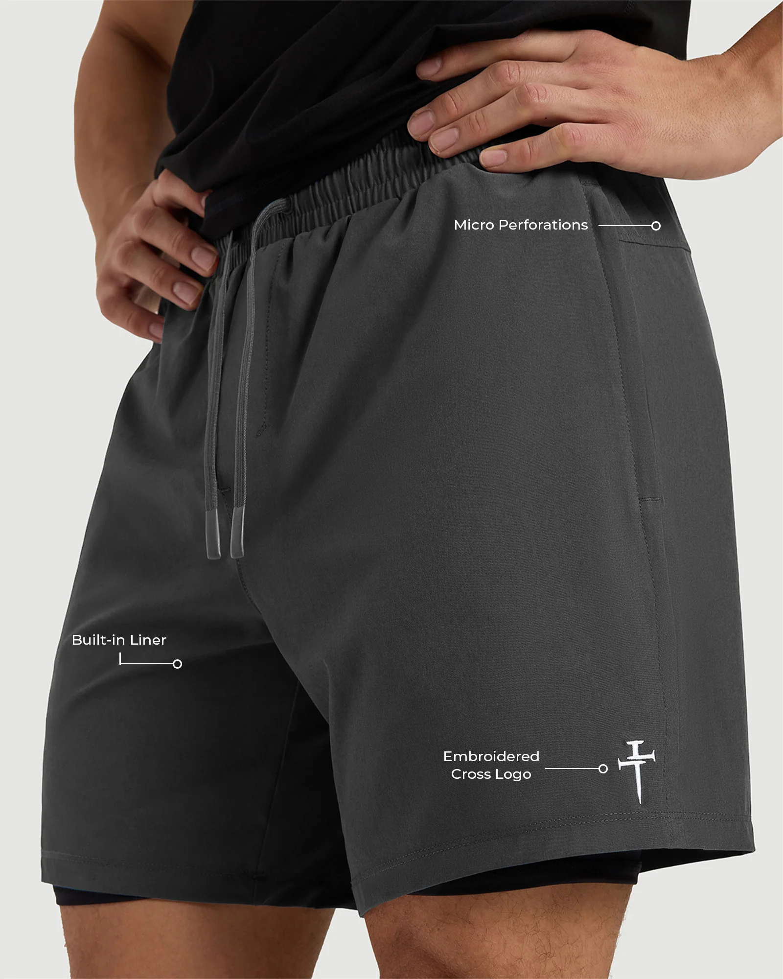 Coastal Liner 7" Short - Space Grey - Image 2