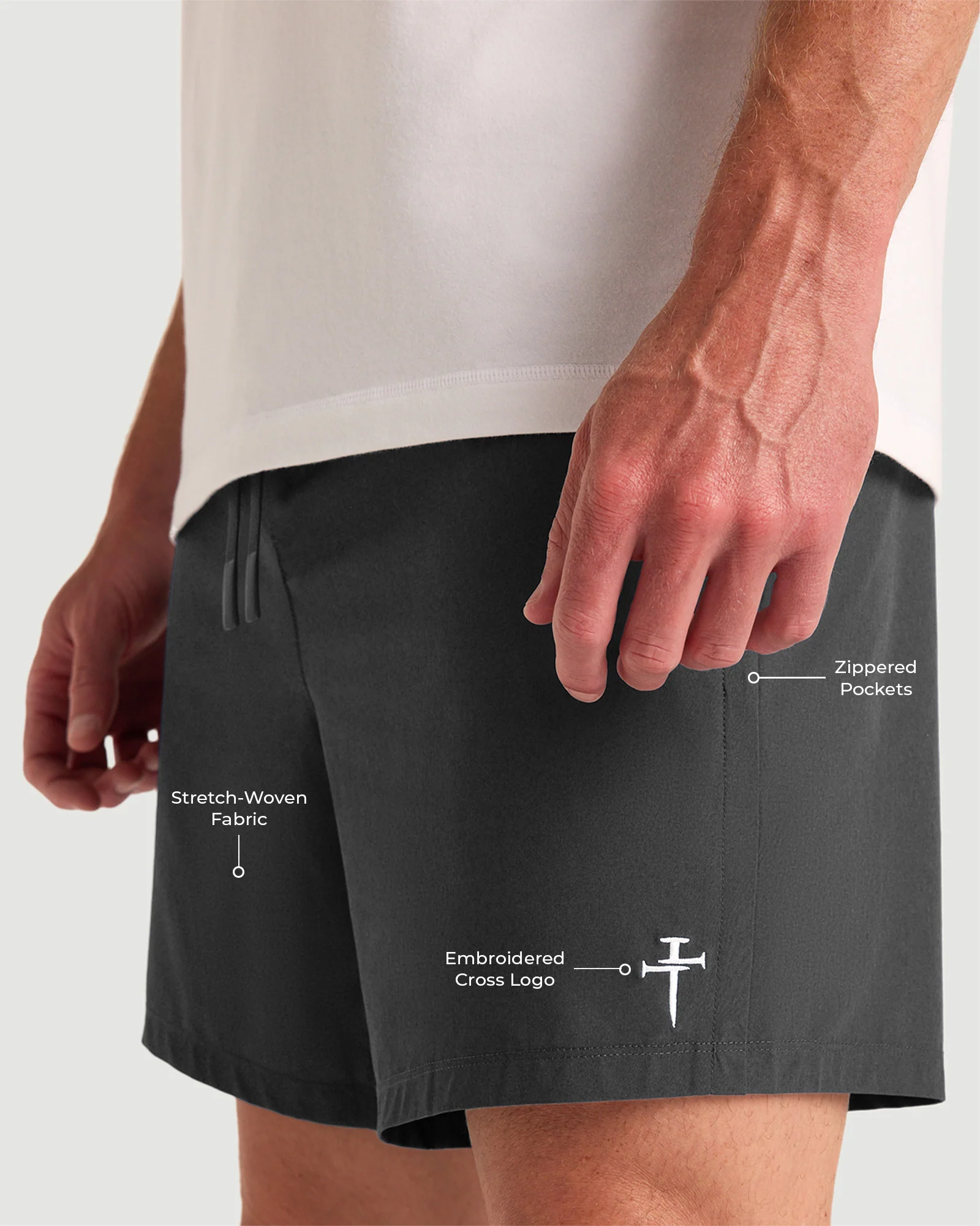 Coastal Linerless 7" Short - Space Grey - Image 2
