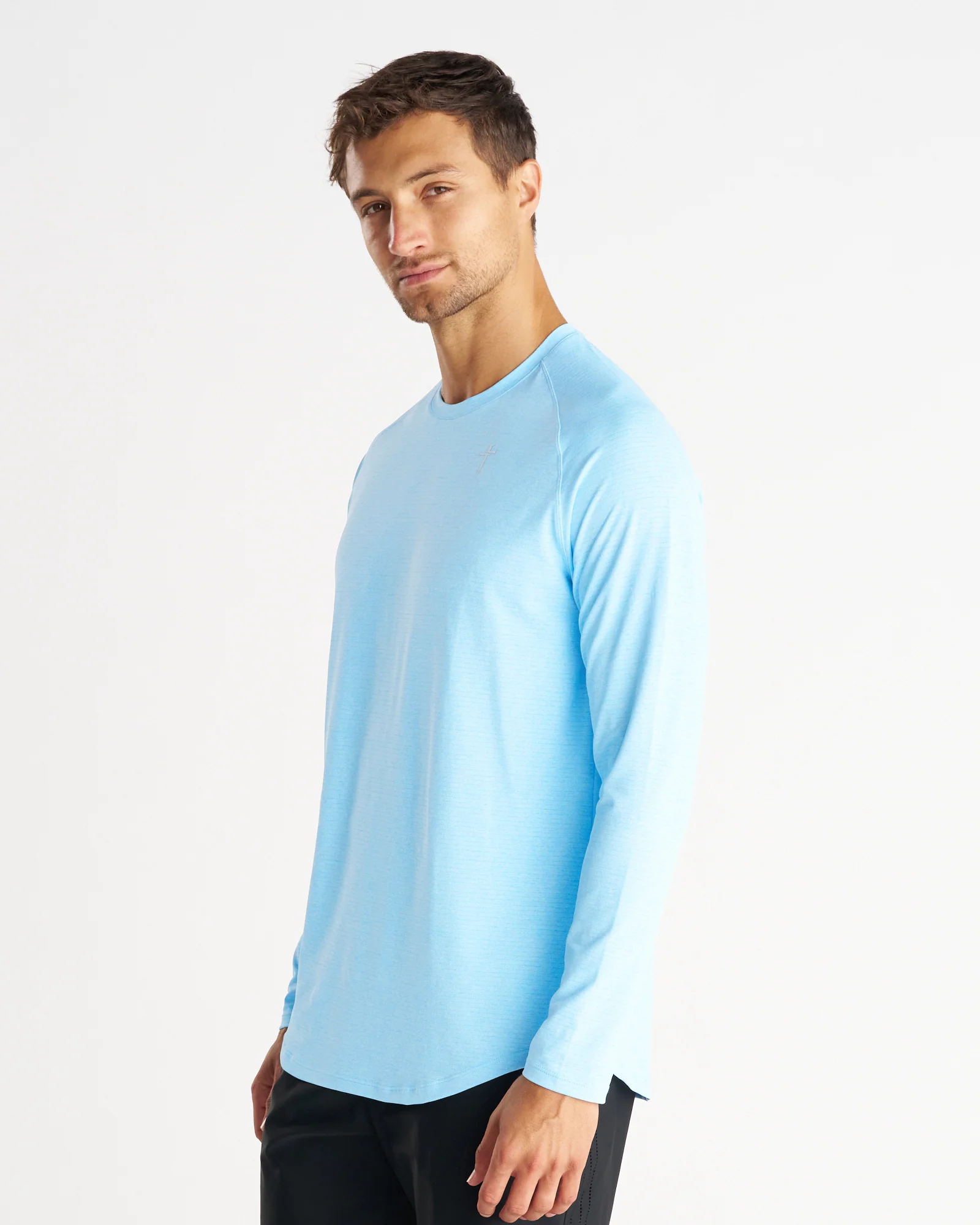 Aion-Lite™ Long Sleeve "Cross" - Sky Blue Marl - Image 2