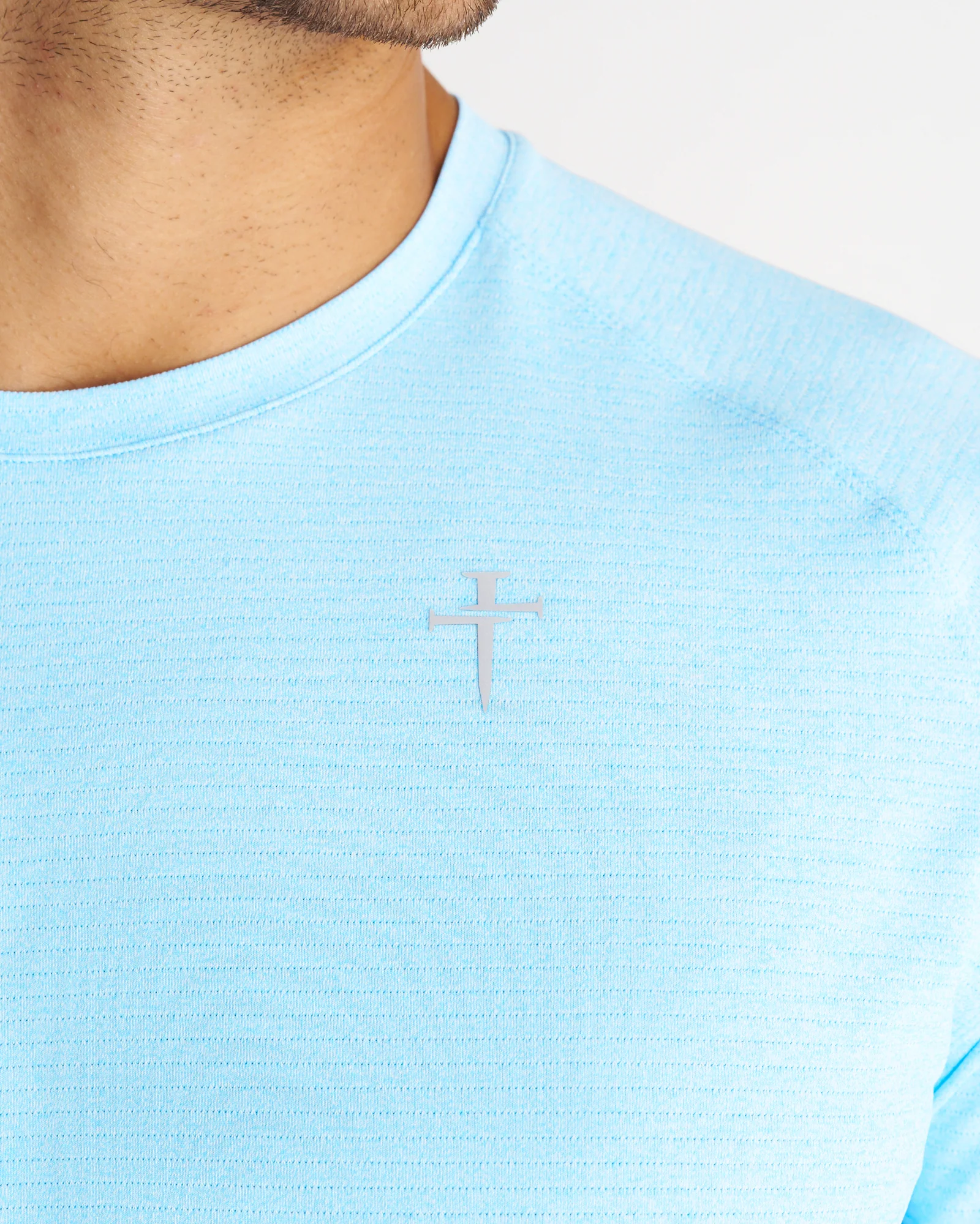 Aion-Lite™ Long Sleeve "Cross" - Sky Blue Marl - Image 4
