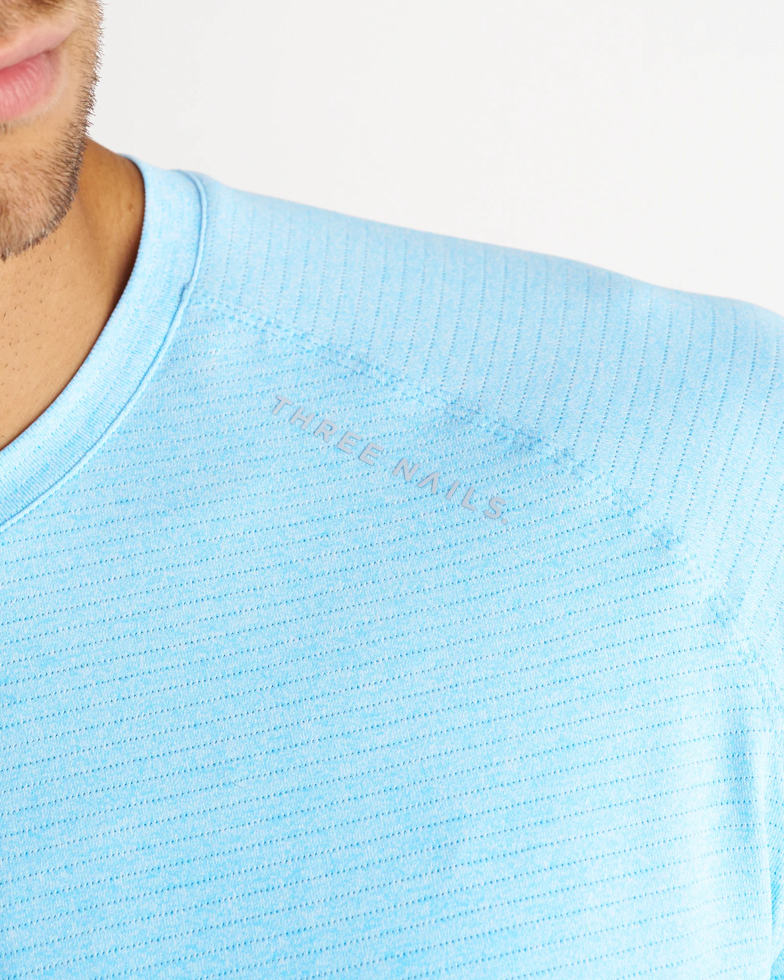 Aion-Lite™ Long Sleeve "Three Nails" - Sky Blue Marl - Image 4