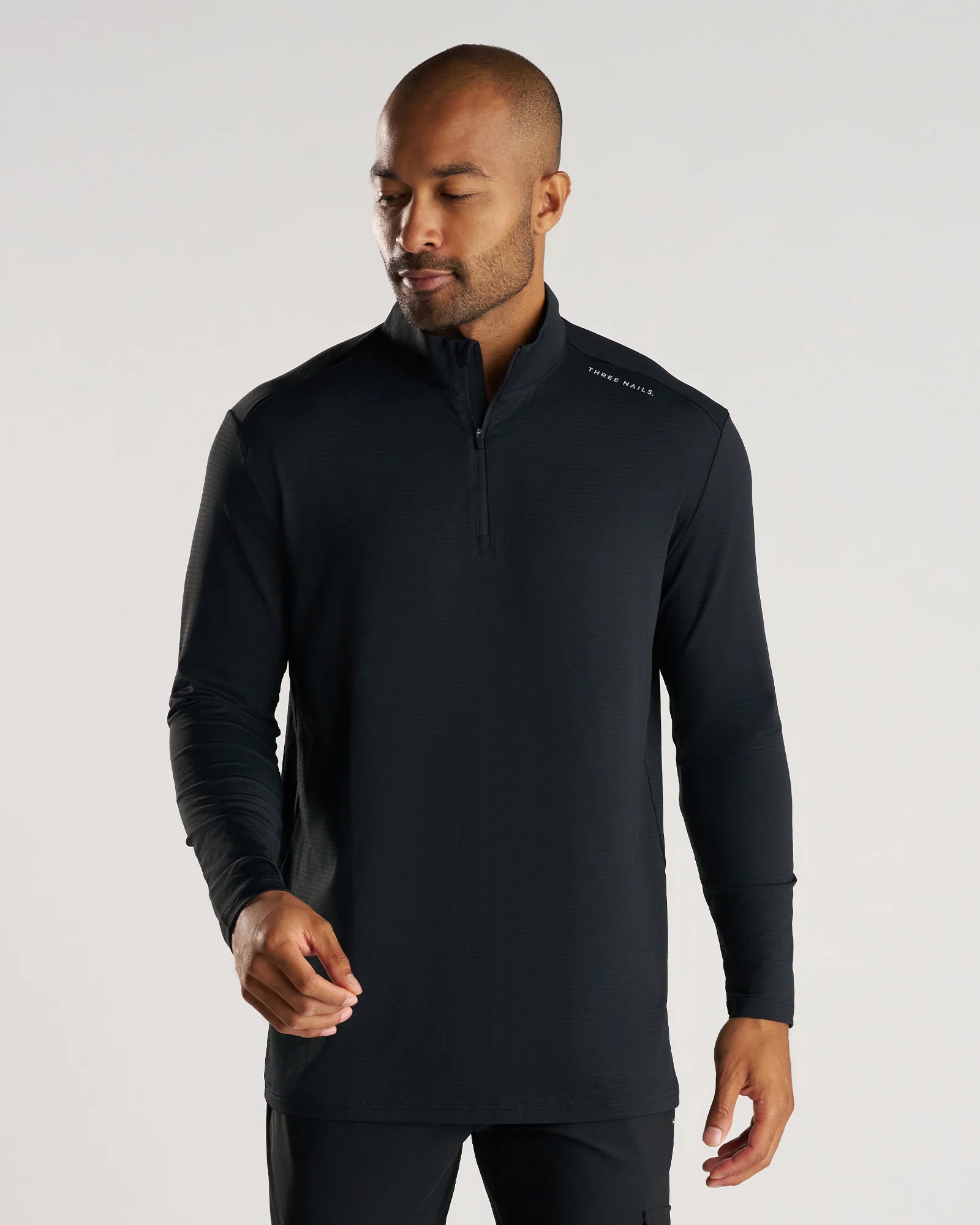 Aion-Lite™ Quarter Zip - Black - Image 6