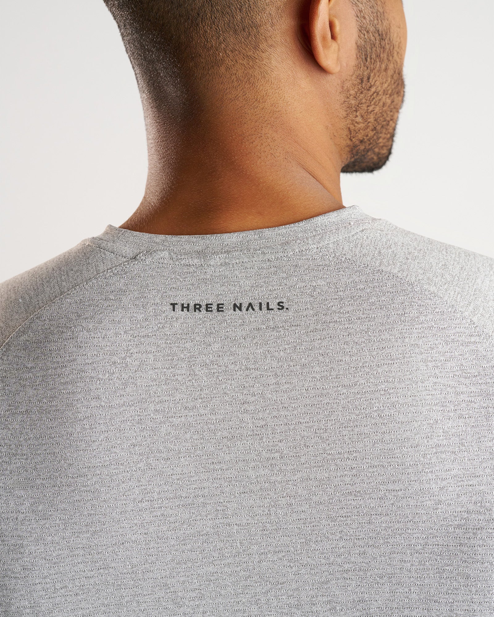 Aion-Lite™ Tee "Cross" - Grey Marl - Image 3