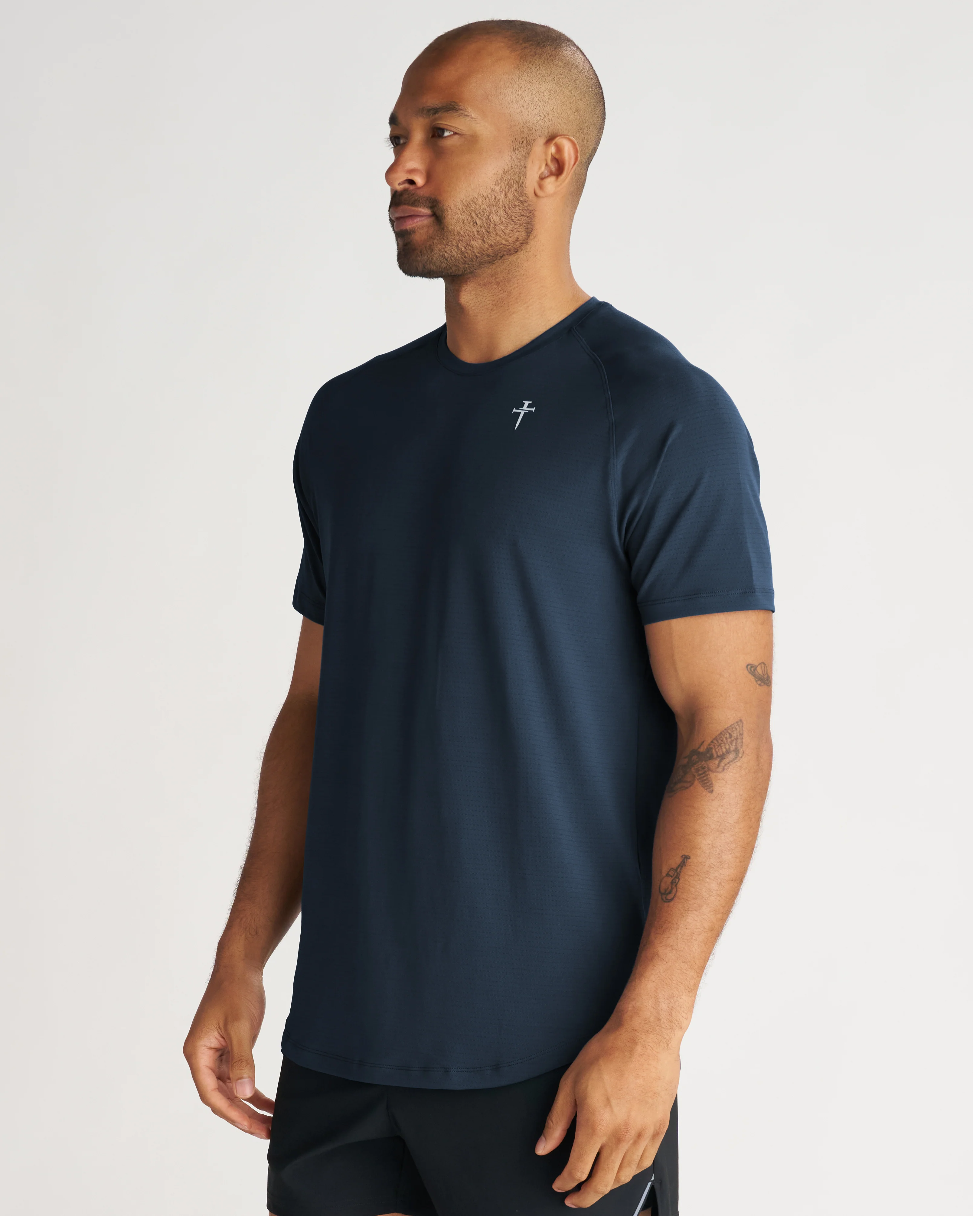 Aion-Lite™ Tee "Cross" - Midnight Navy - Image 5
