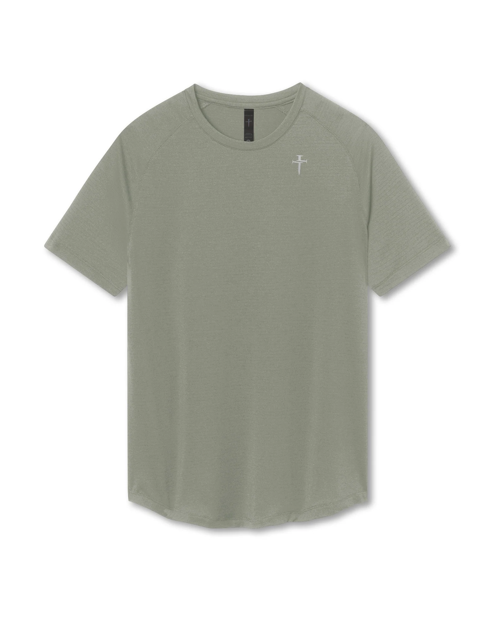 Aion-Lite™ Tee "Cross" - Sage Marl - Image 6