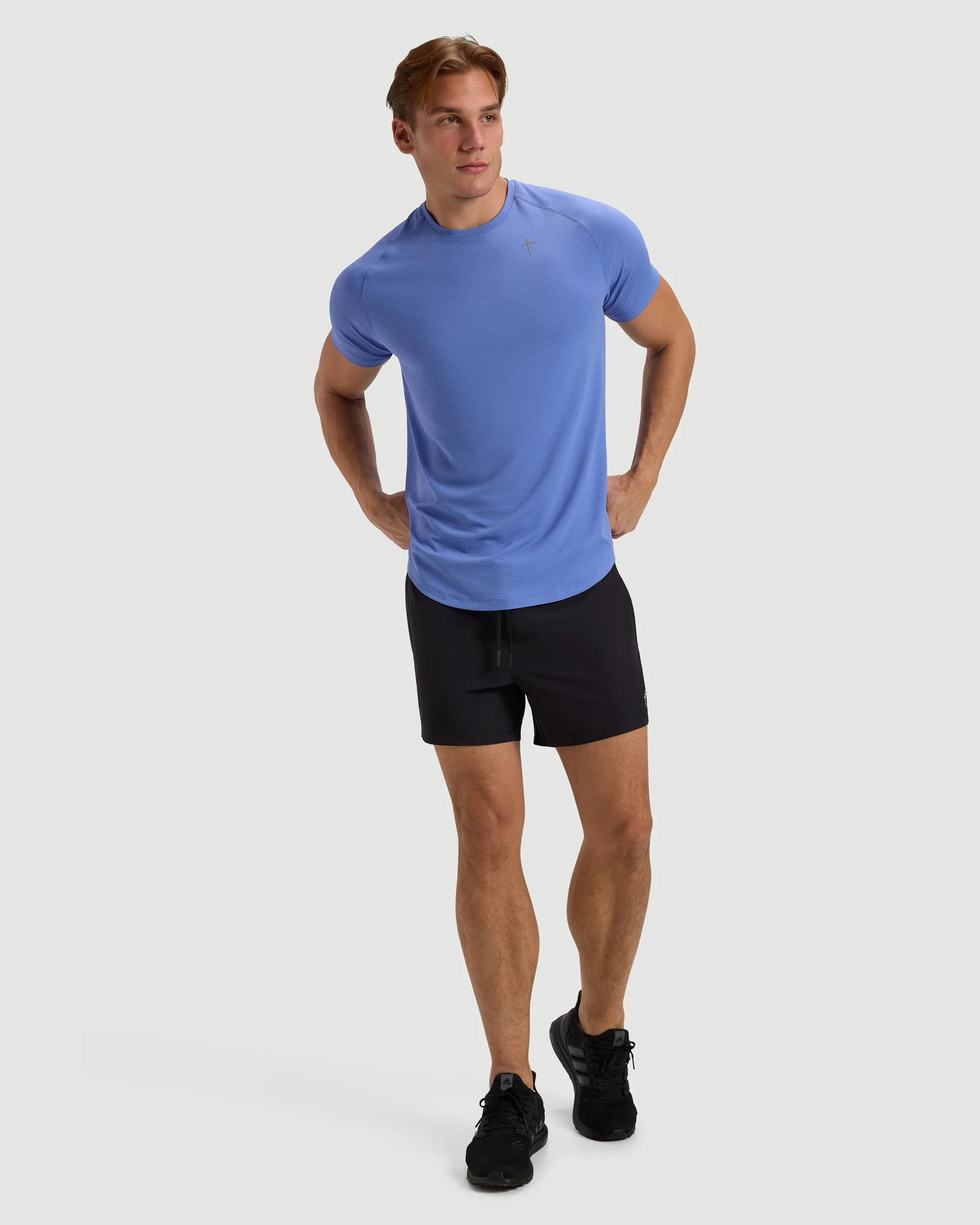 Aion-Lite™ Tee "Cross" - Serene Blue - Image 5