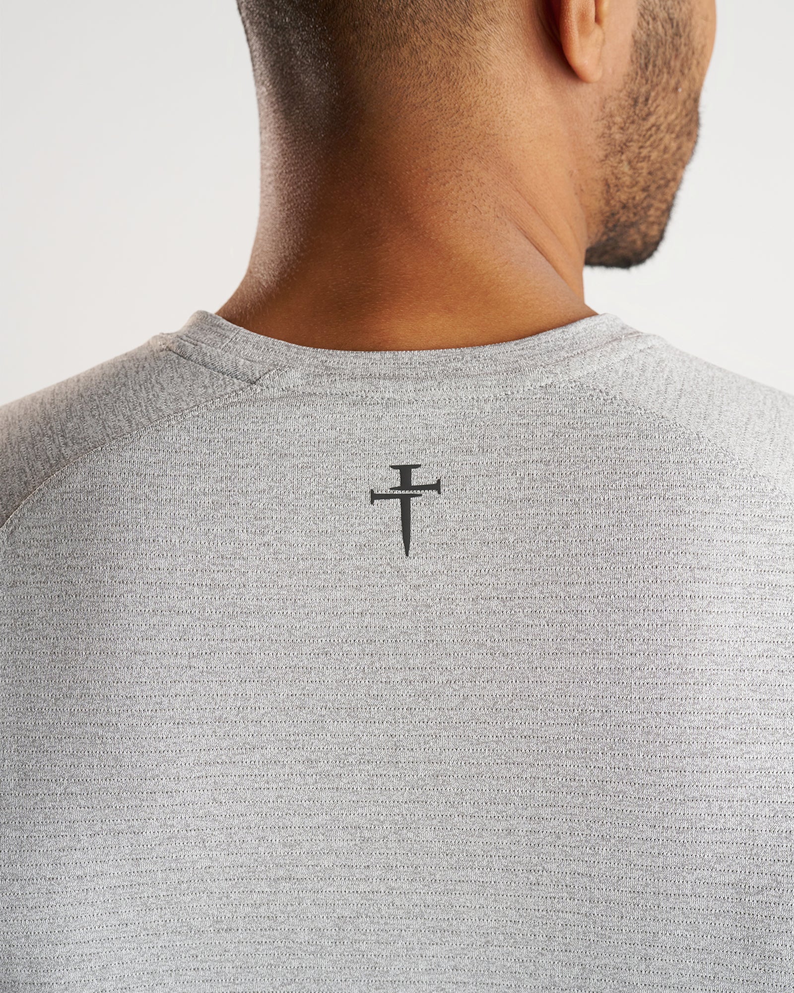 Aion-Lite™ Tee "Three Nails" - Grey Marl - Image 4