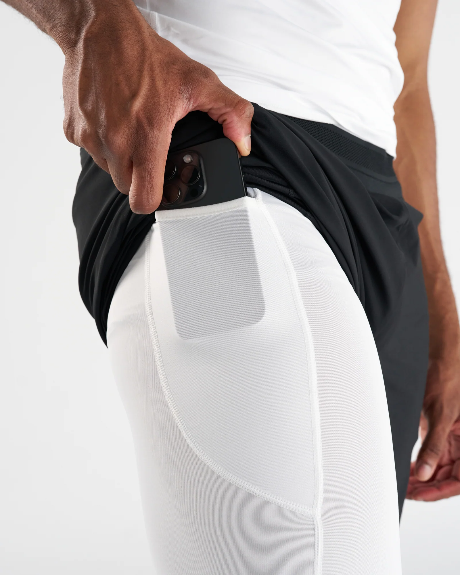 Baselayer 3/4 Length Legging - White - Image 2