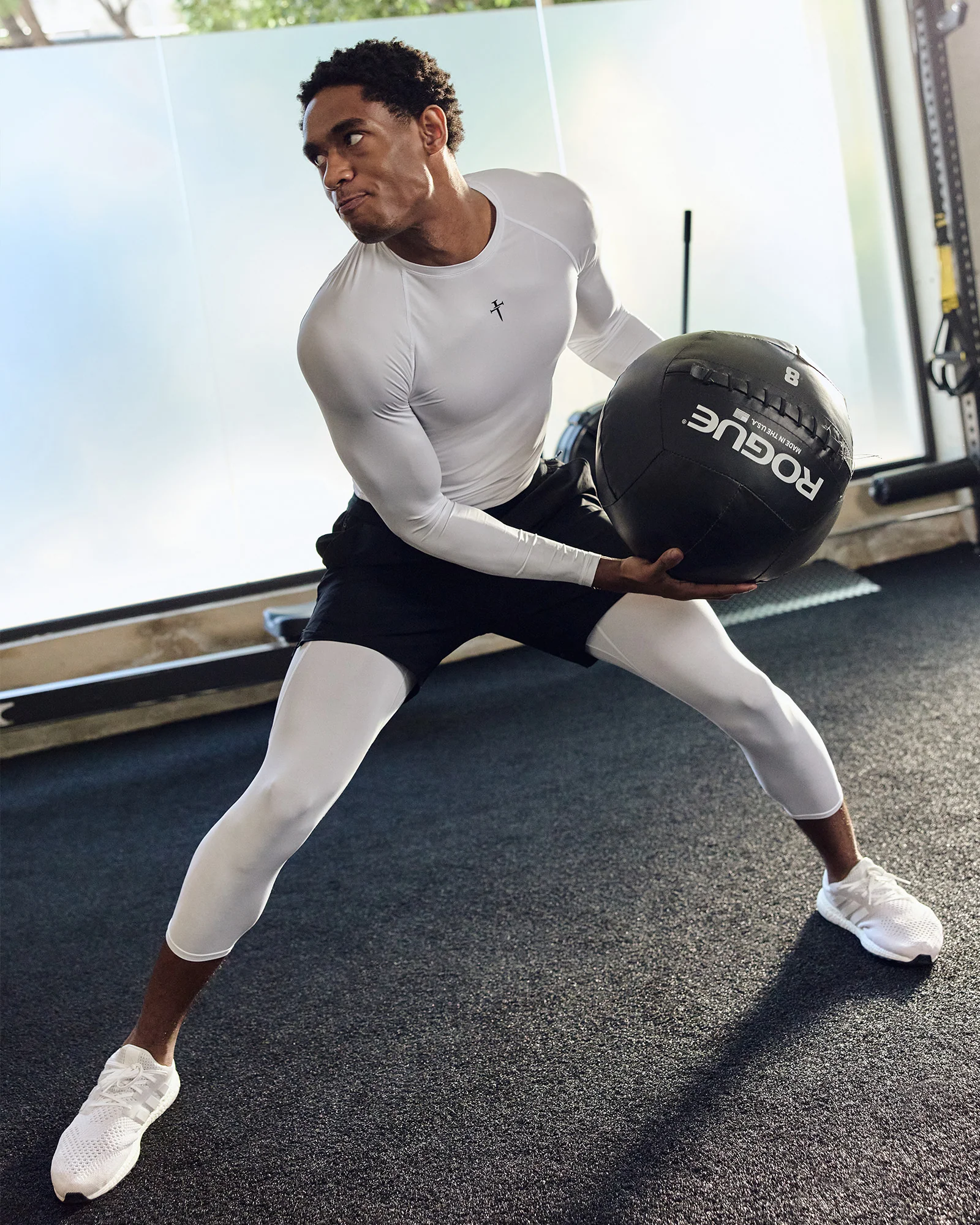 Baselayer 3/4 Length Legging - White - Image 6