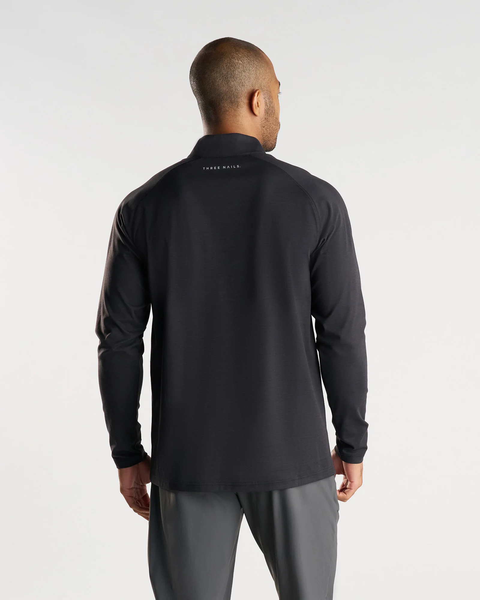 Core Quarter Zip - Black Marl - Image 2