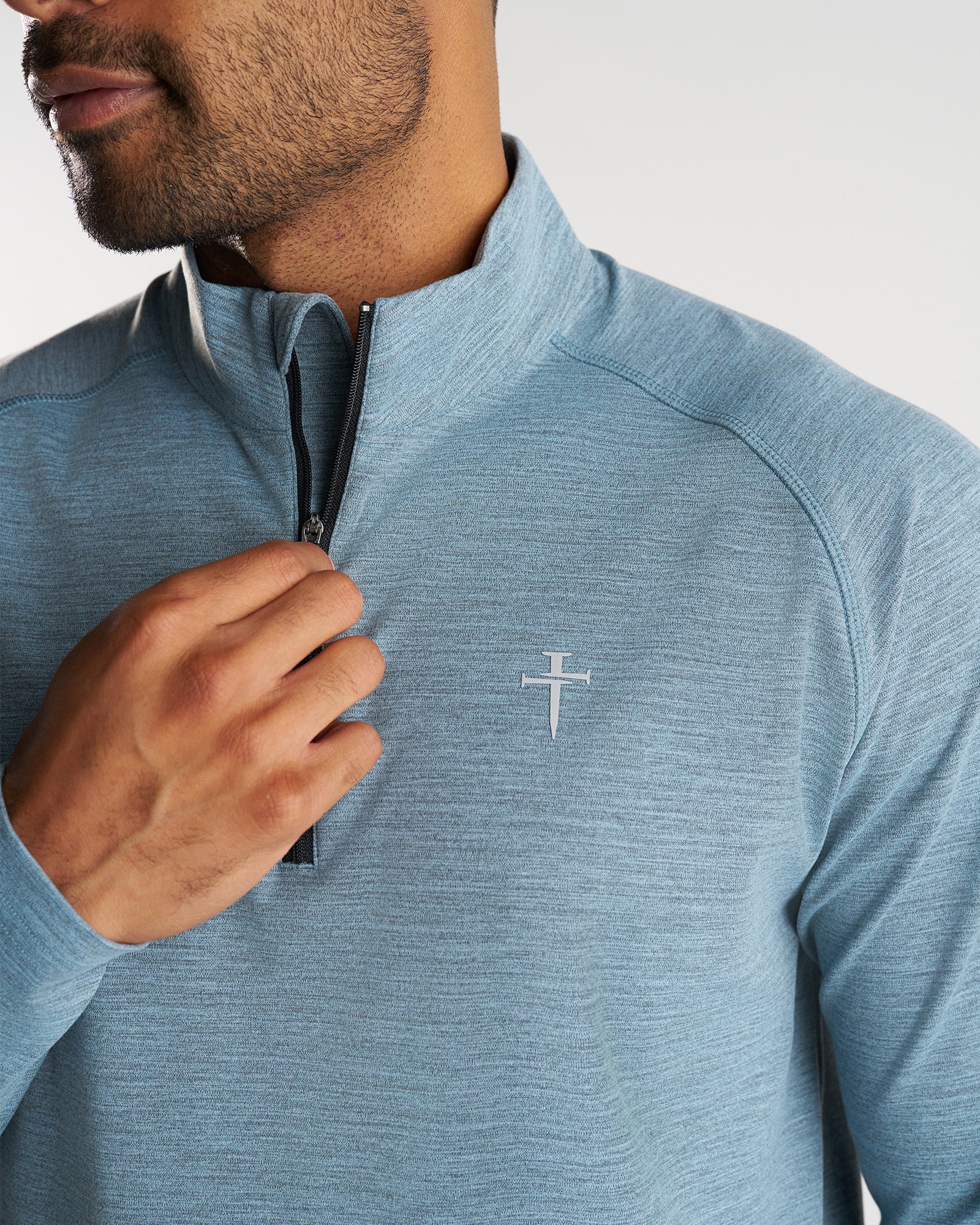 Core Quarter Zip - Sky Blue - Image 3