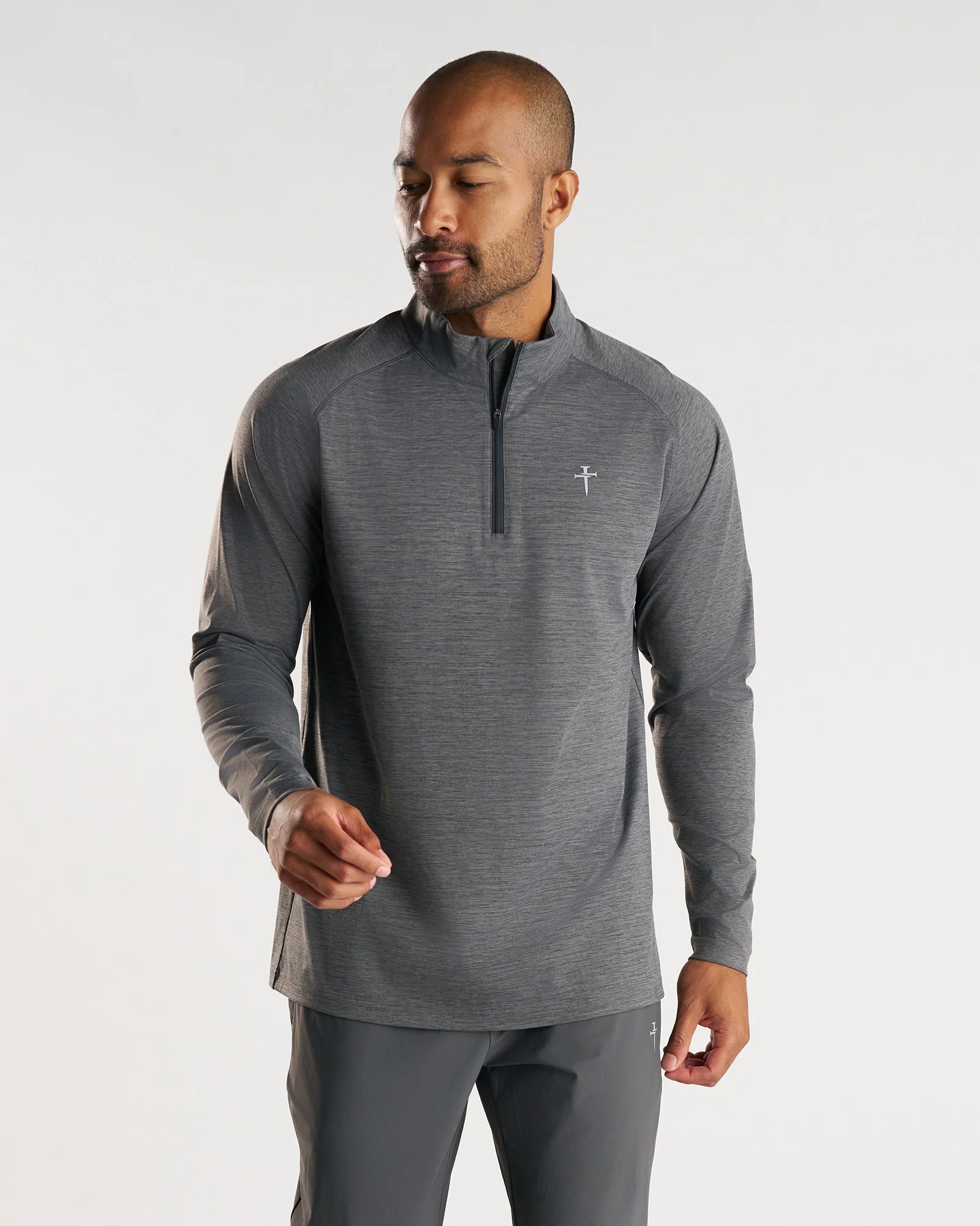 Core Quarter Zip - Space Grey Marl