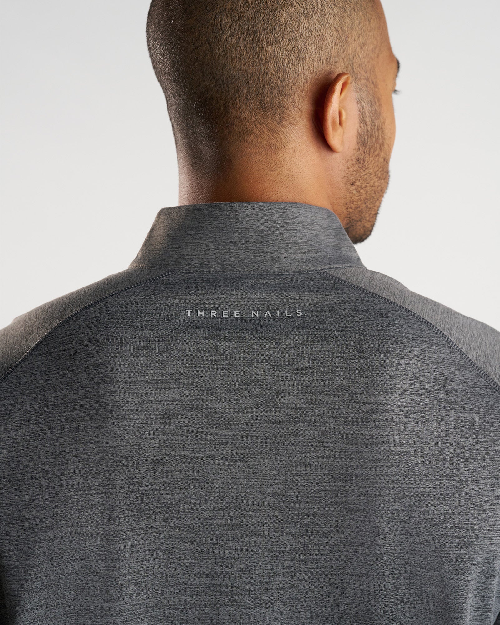 Core Quarter Zip - Space Grey Marl - Image 4