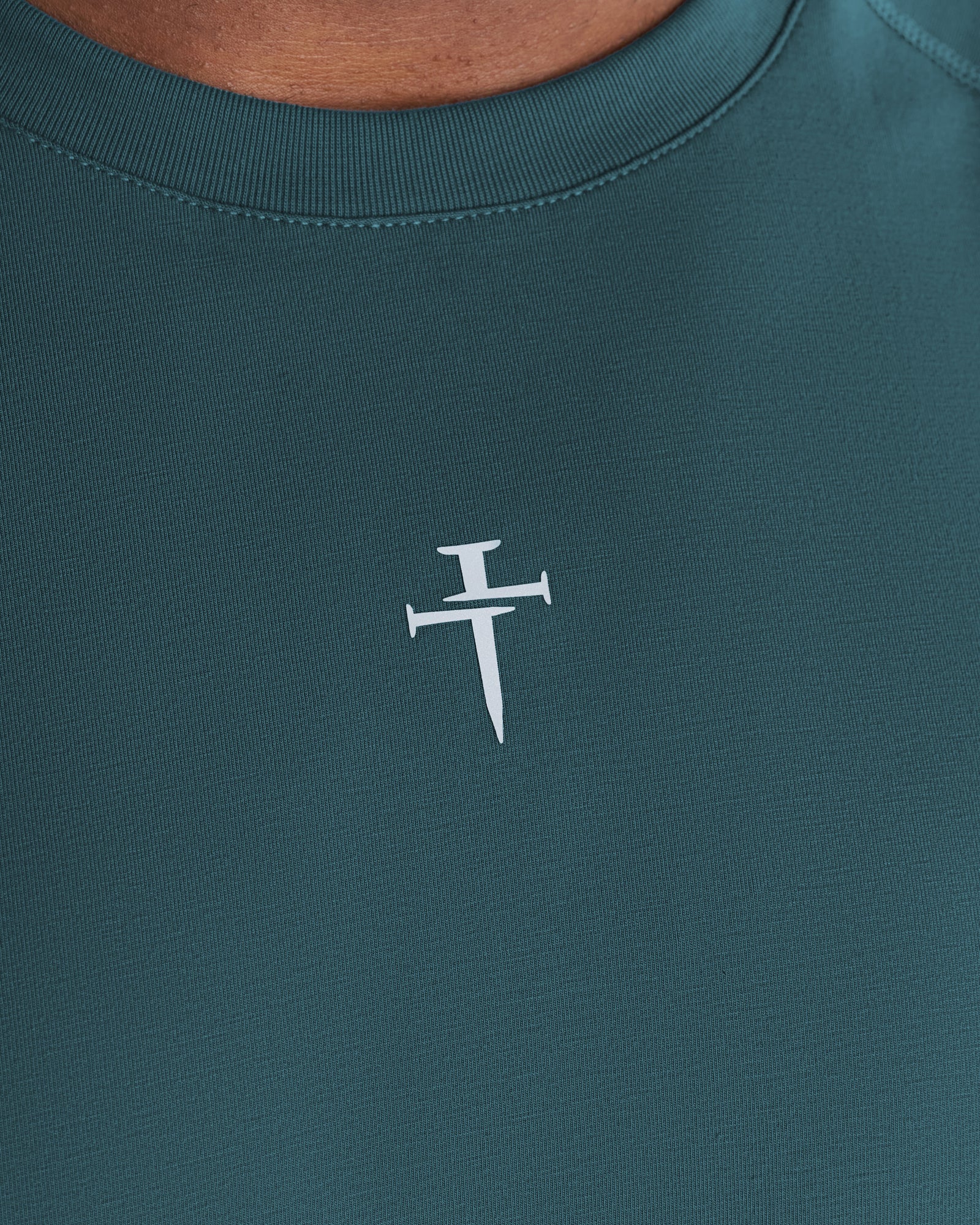 Core Raglan Cutoff - Teal - Image 3