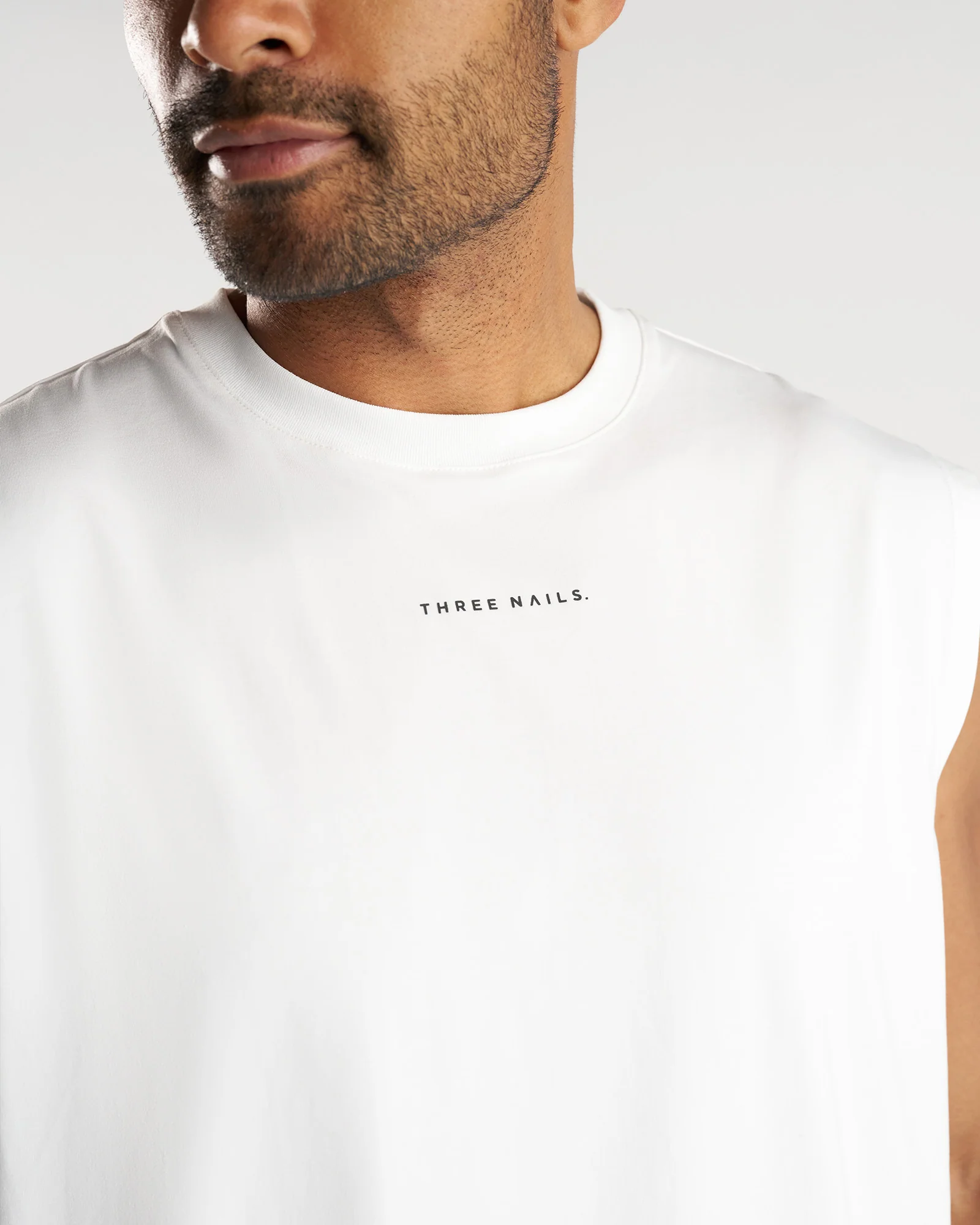 Core Oversized Muscle Tank - White - Image 3