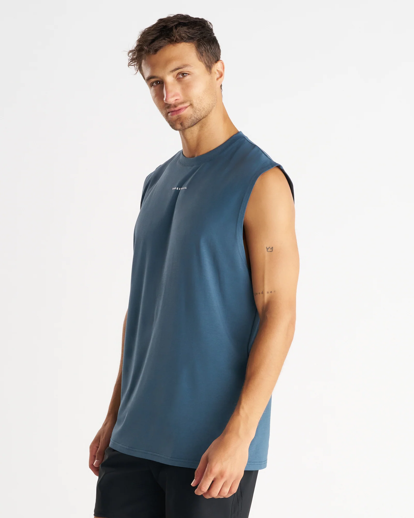 Core Oversized Muscle Tank - Midnight Navy - Image 5