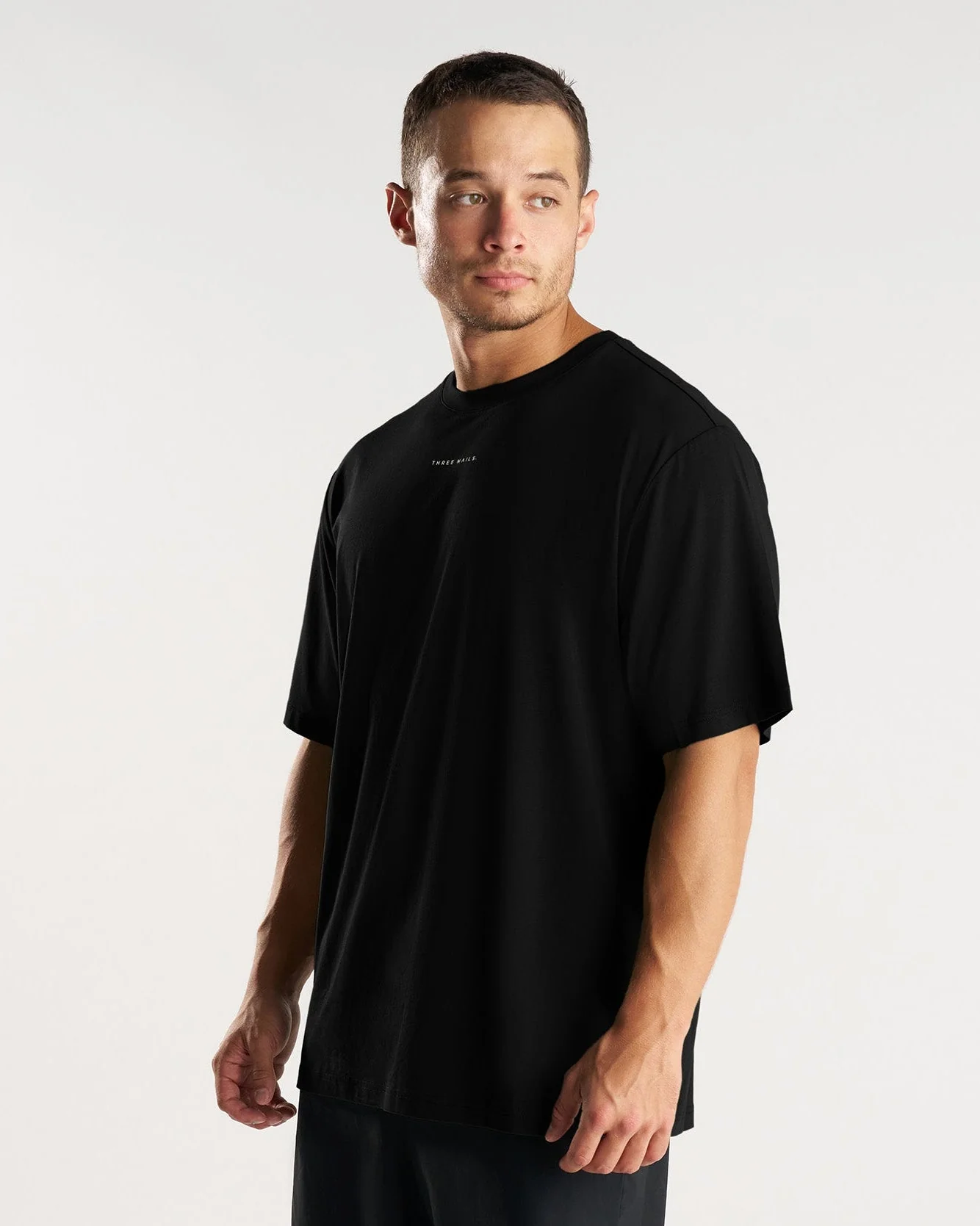 Core Oversized Tee - Black - Image 3