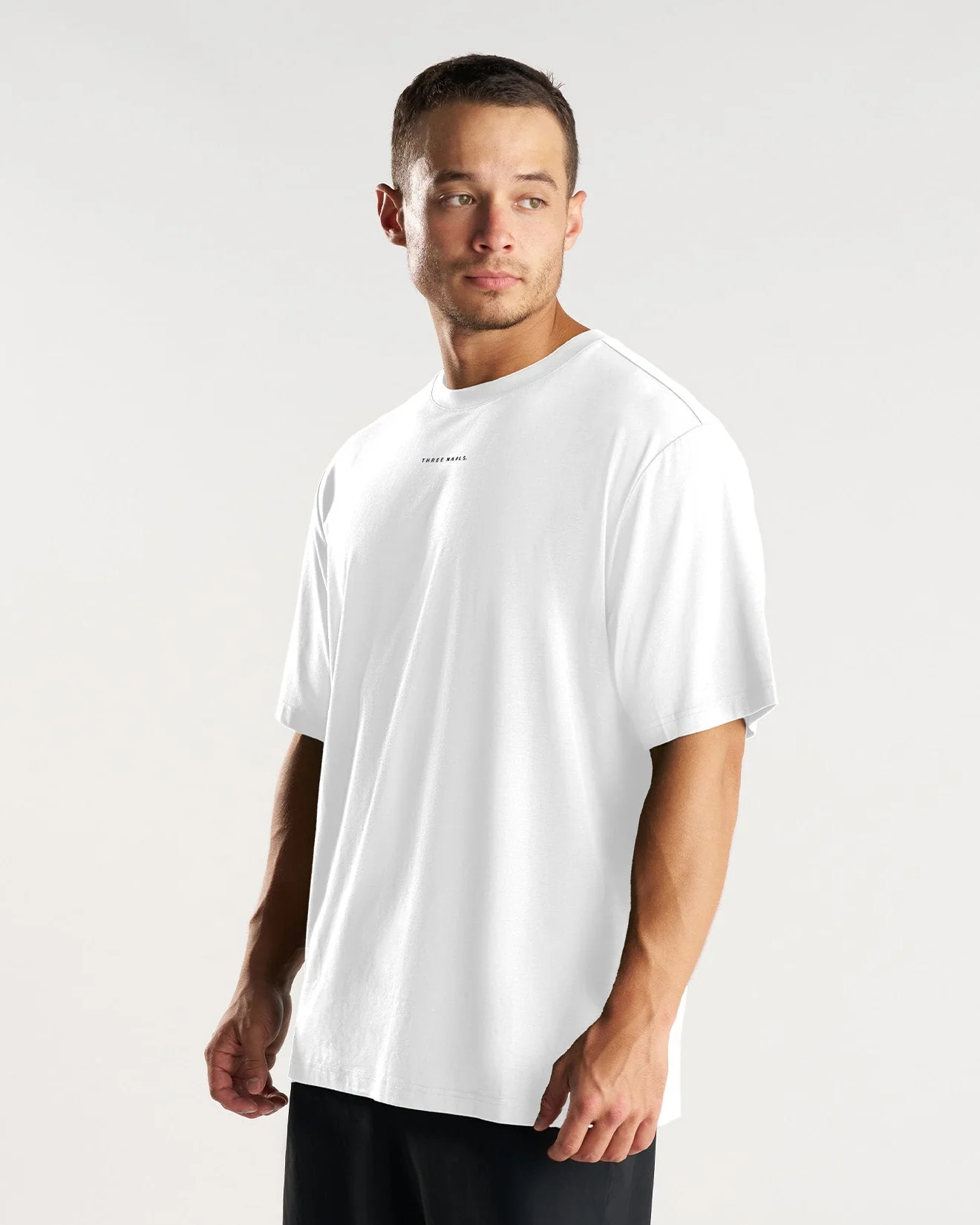 Core Oversized Tee - White - Image 3