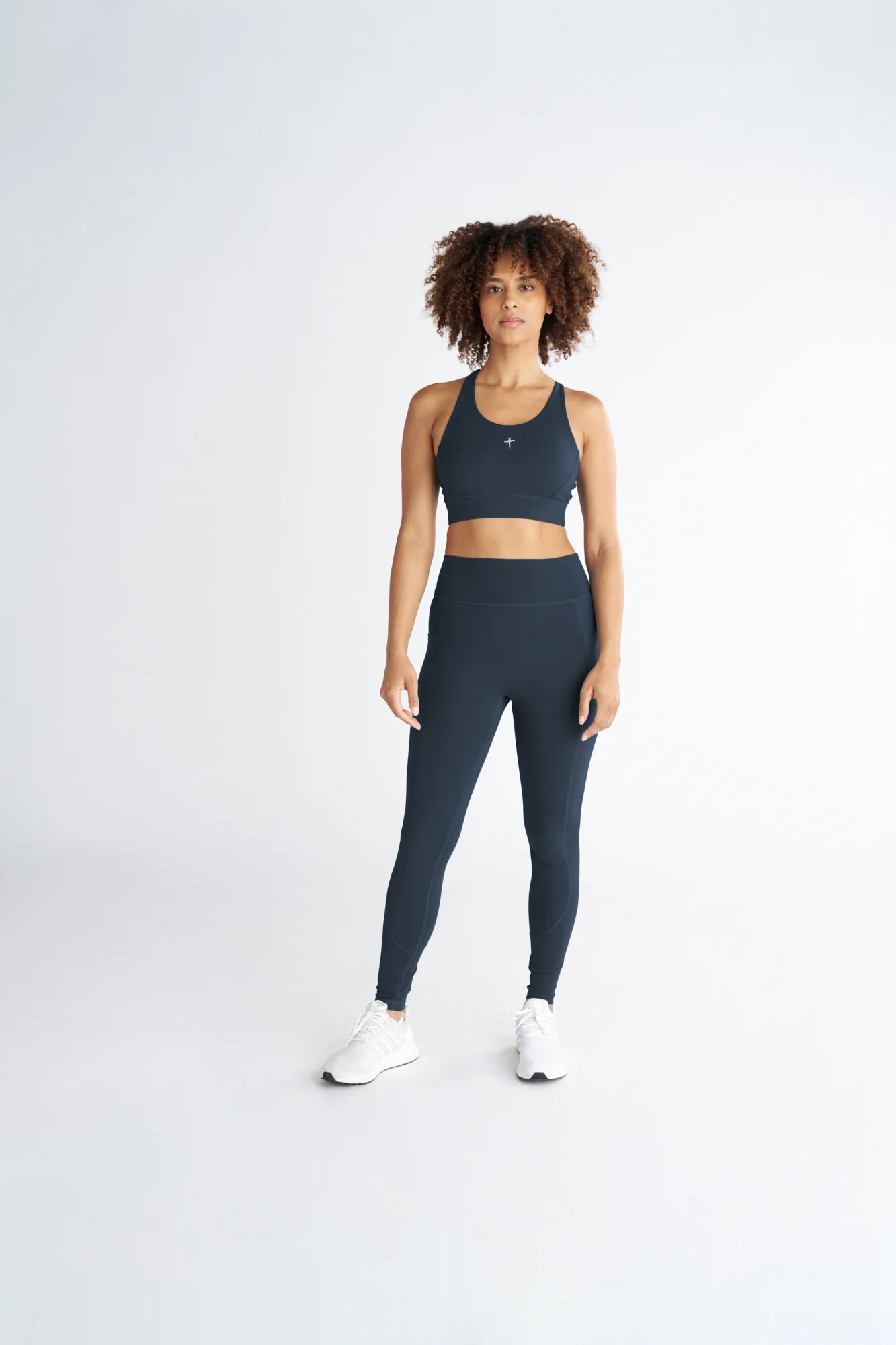 Crossback Sports Bra - Midnight Navy - Image 3