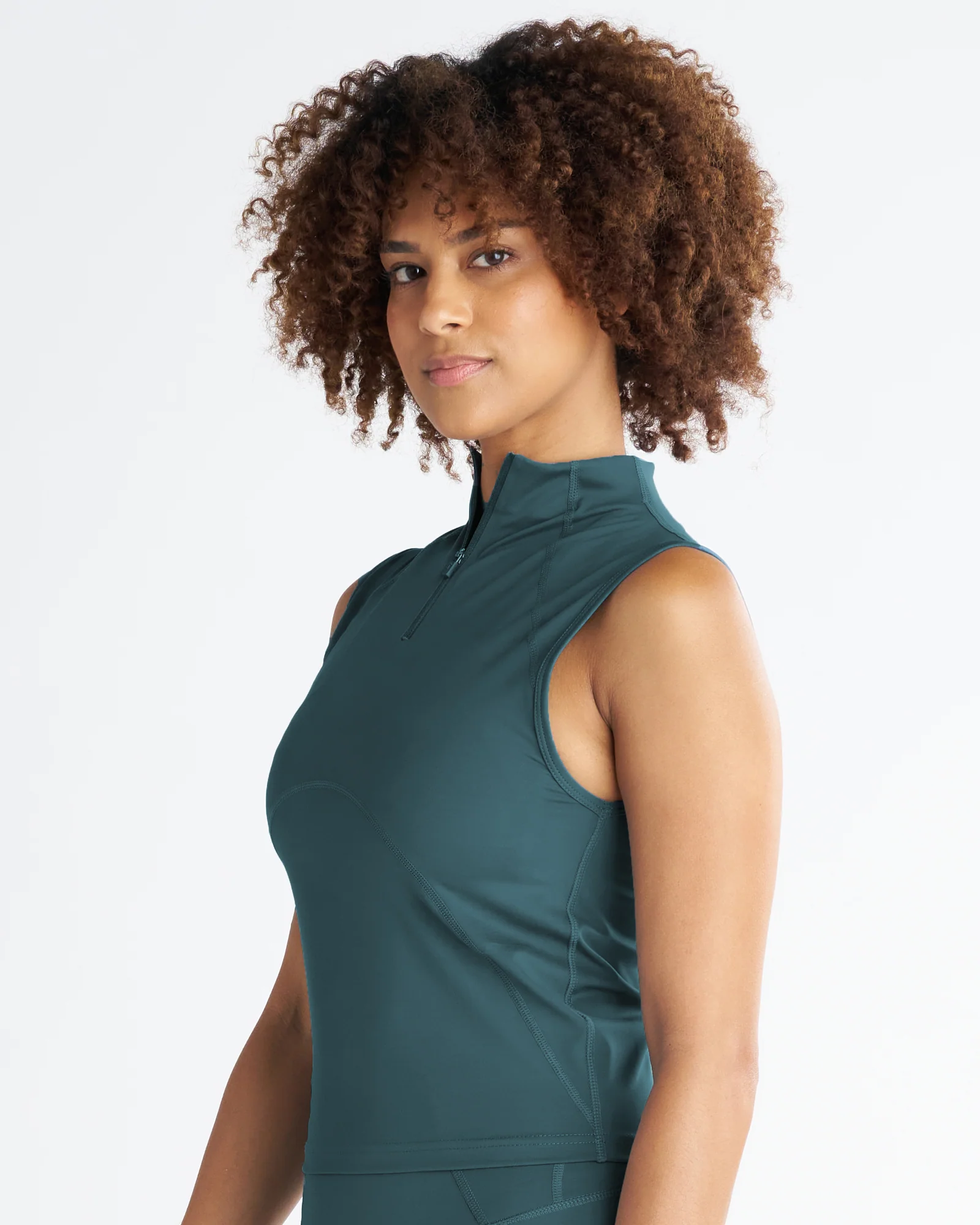 Endura-Train™ Quarter Zip Tank - Teal - Image 5