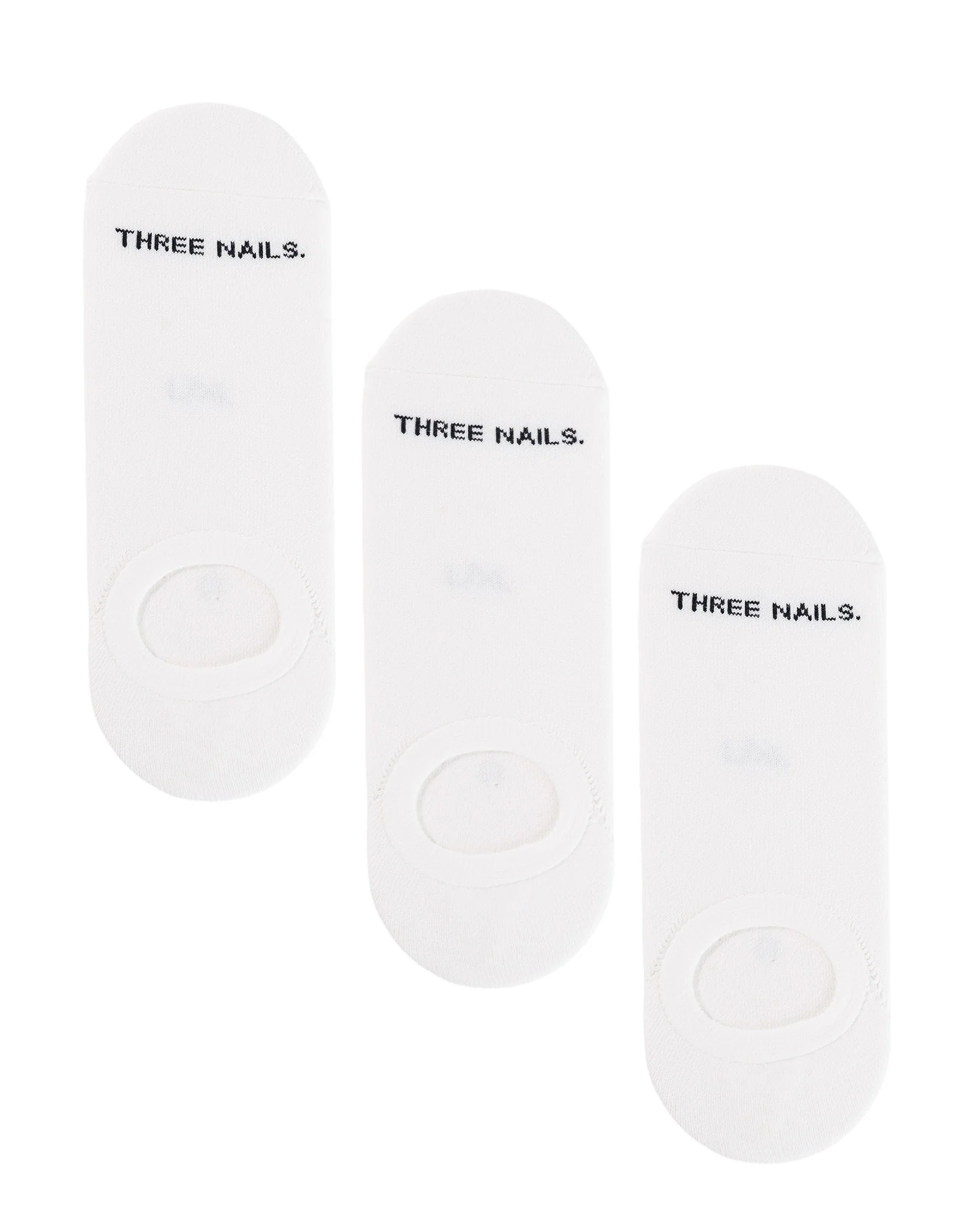 Essential No-Show Socks (3 Pack) - White