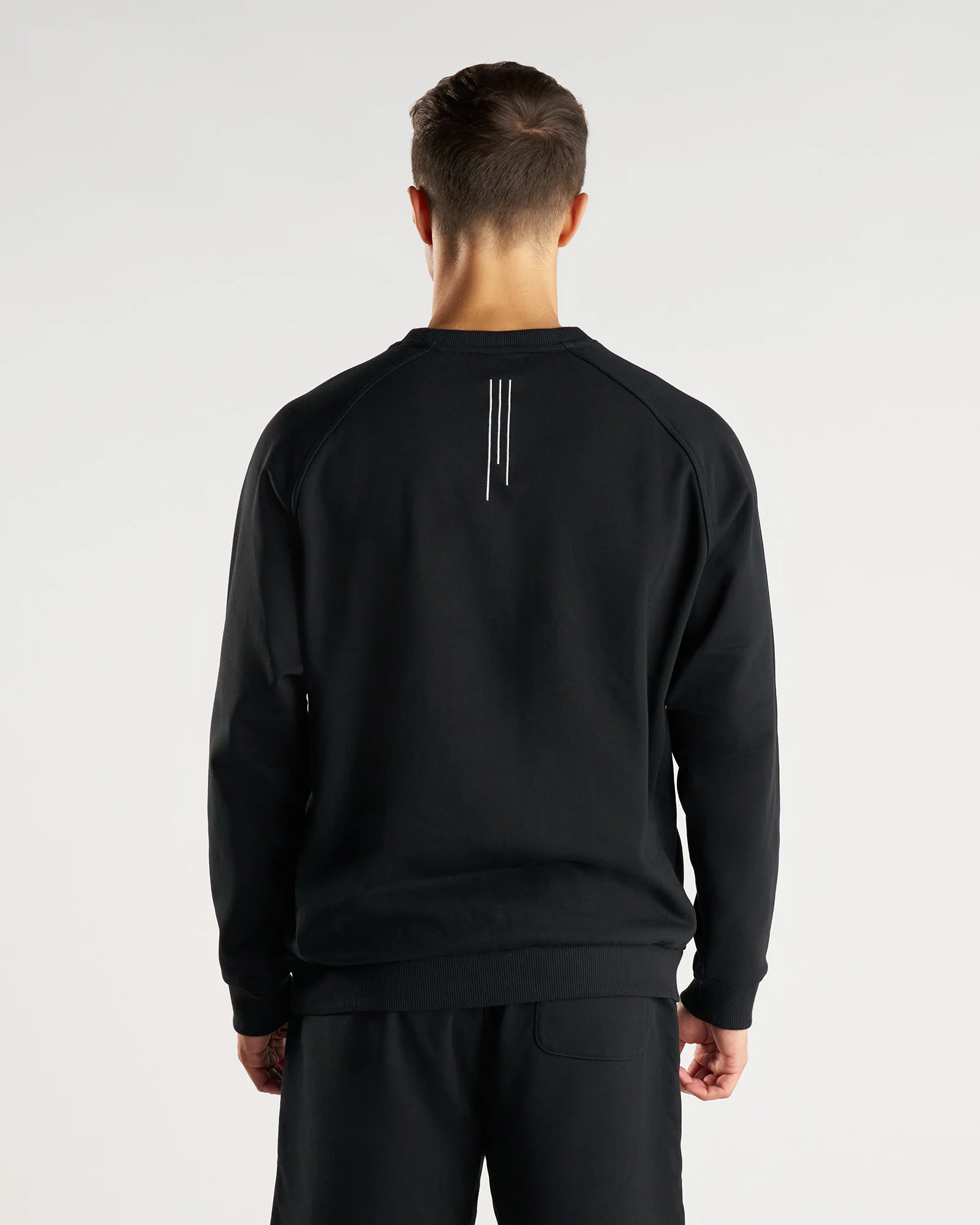 French Terry Crewneck - Black - Image 2