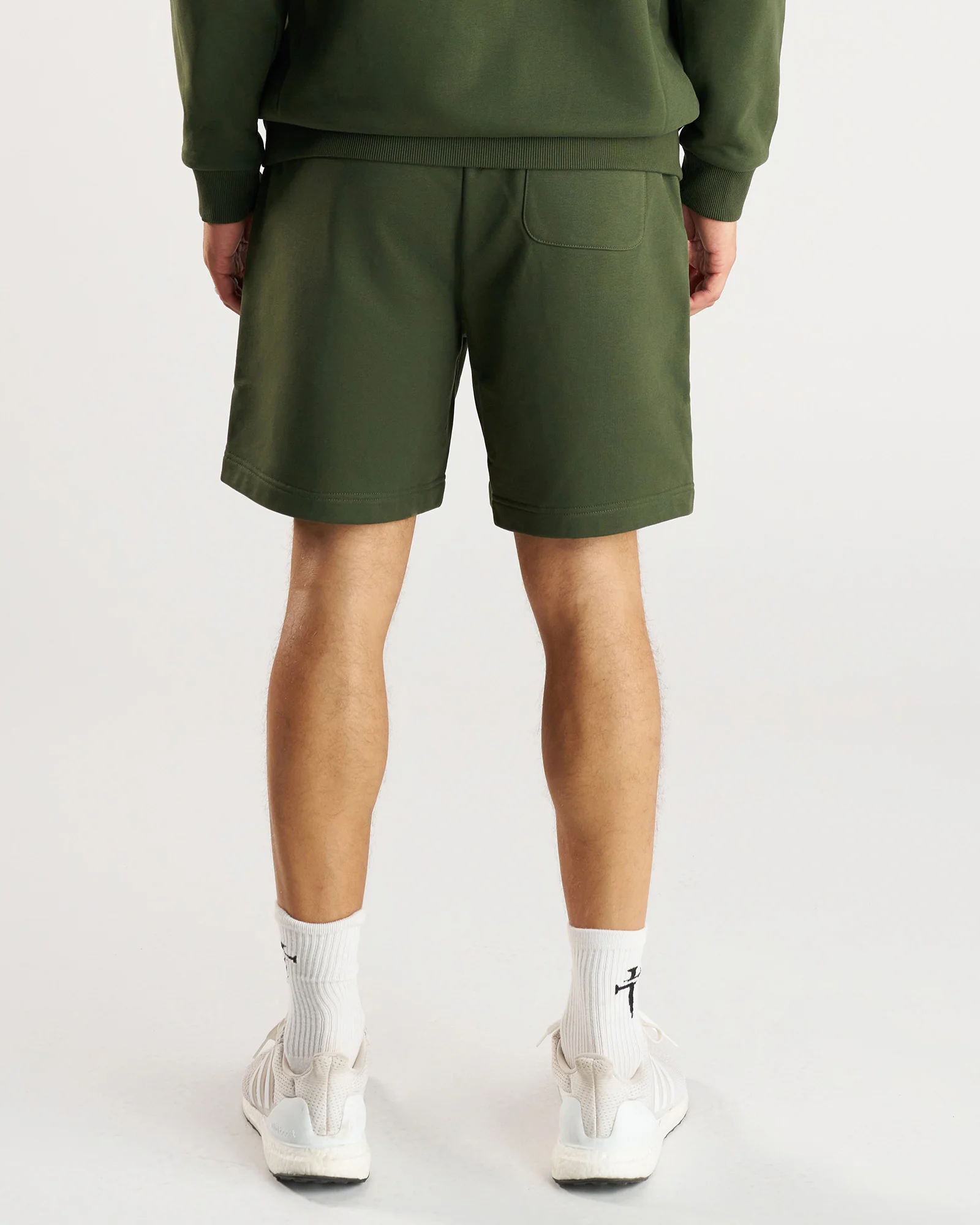 French Terry Sweatshorts - Dark Pine - Image 3