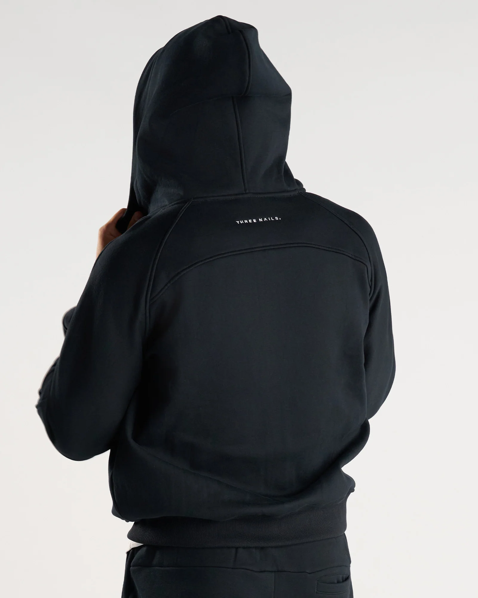 Signature Fleece Full Zip Hoodie - Black - Image 4