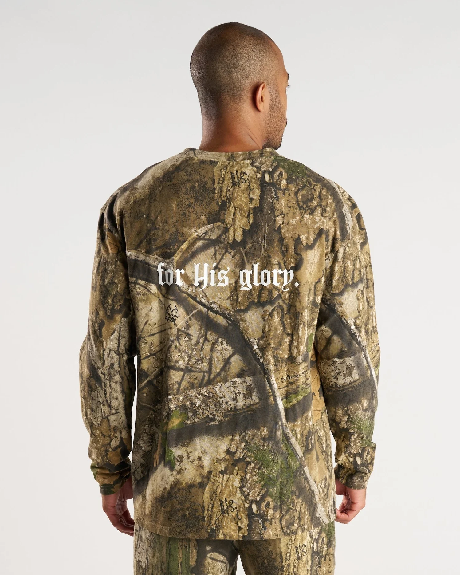 Heavyweight Cotton Oversized Long Sleeve “FHG” - Realtree Camo - Image 2