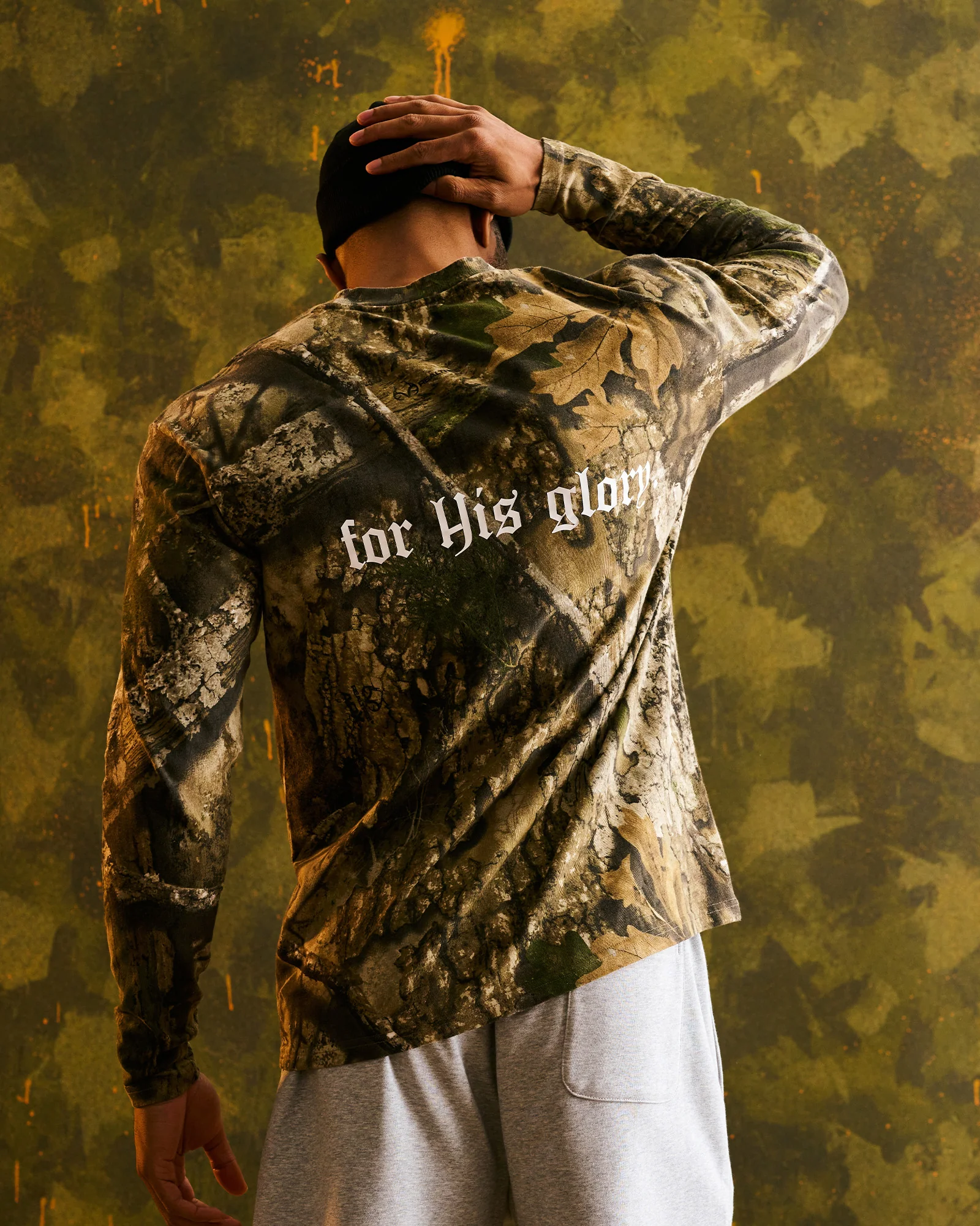 Heavyweight Cotton Oversized Long Sleeve “FHG” - Realtree Camo - Image 5