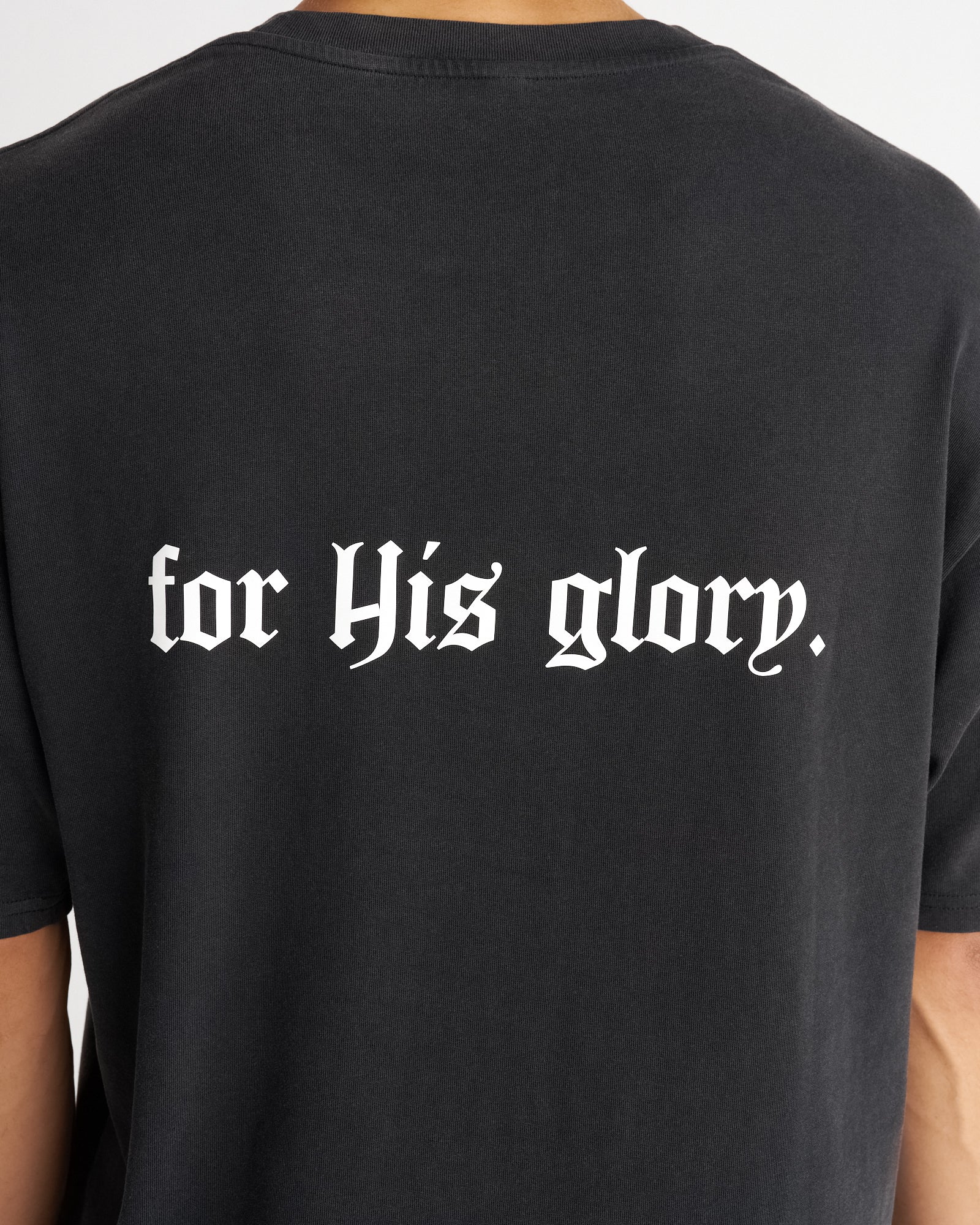 Heavyweight Cotton Oversized Tee "FHG" - Acid Wash - Image 4
