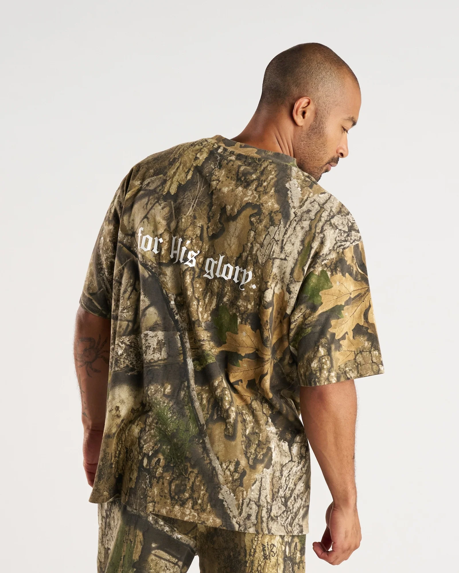 Heavyweight Cotton Oversized Tee “FHG” - Realtree Camo - Image 2