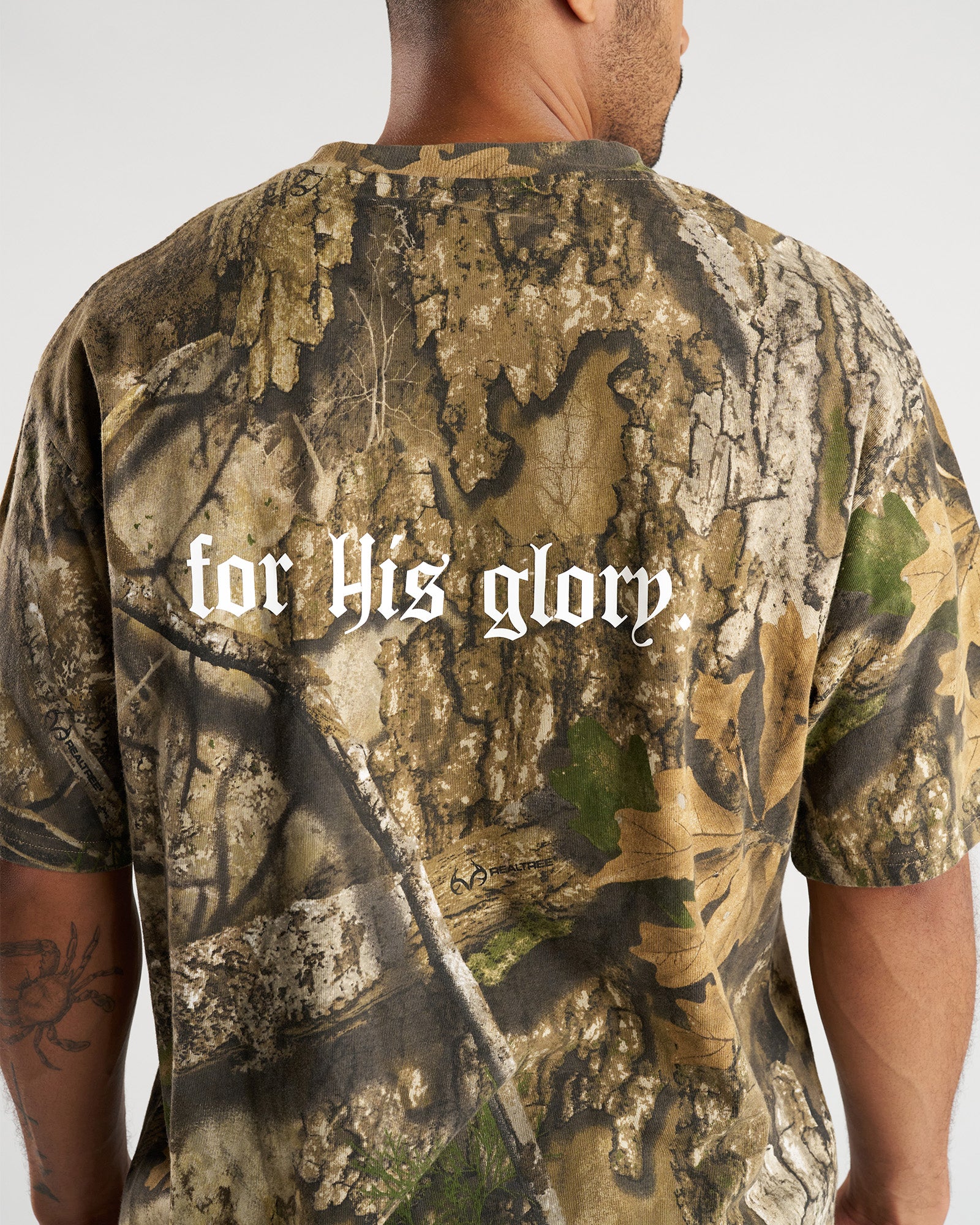 Heavyweight Cotton Oversized Tee “FHG” - Realtree Camo - Image 3