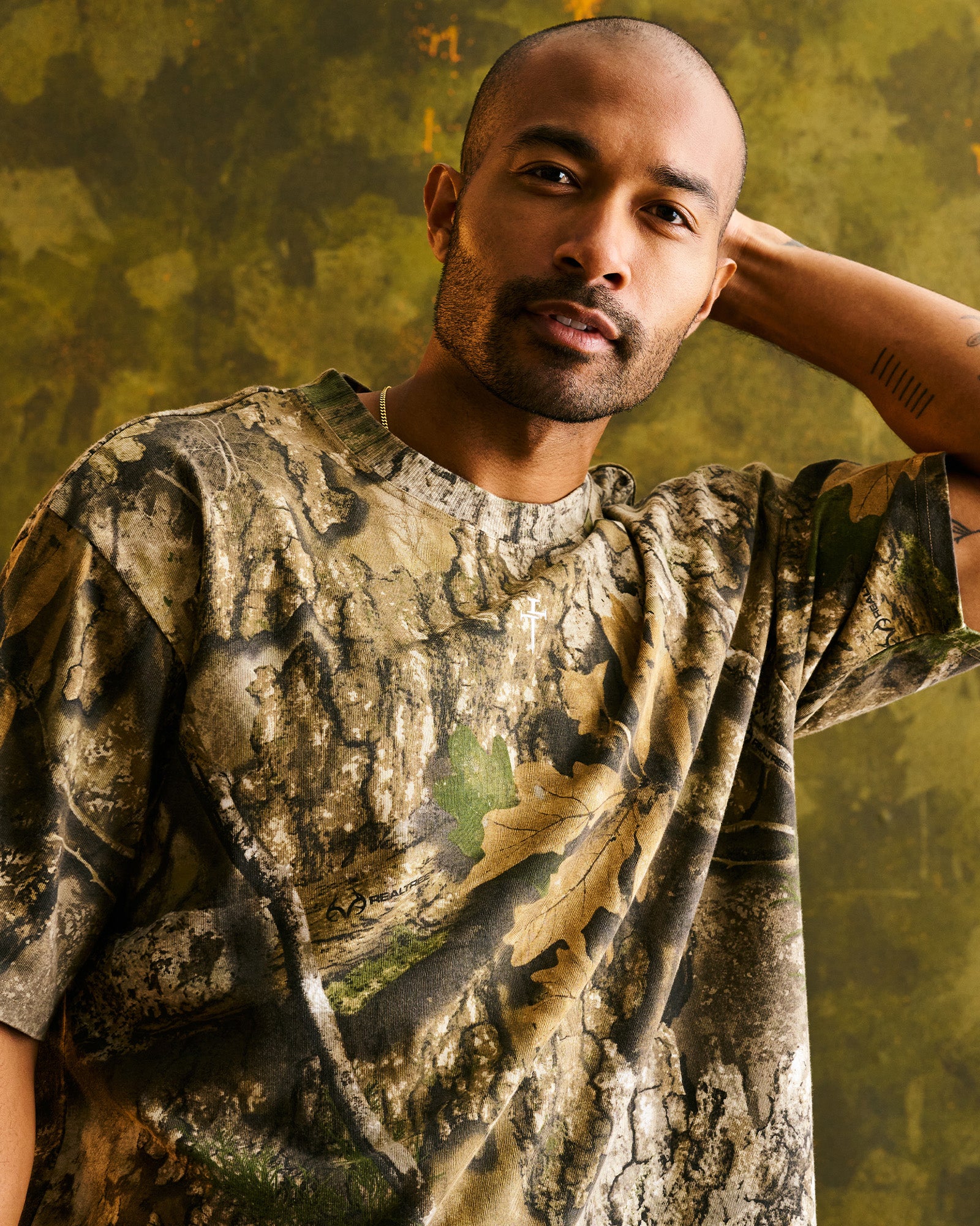Heavyweight Cotton Oversized Tee “FHG” - Realtree Camo - Image 5