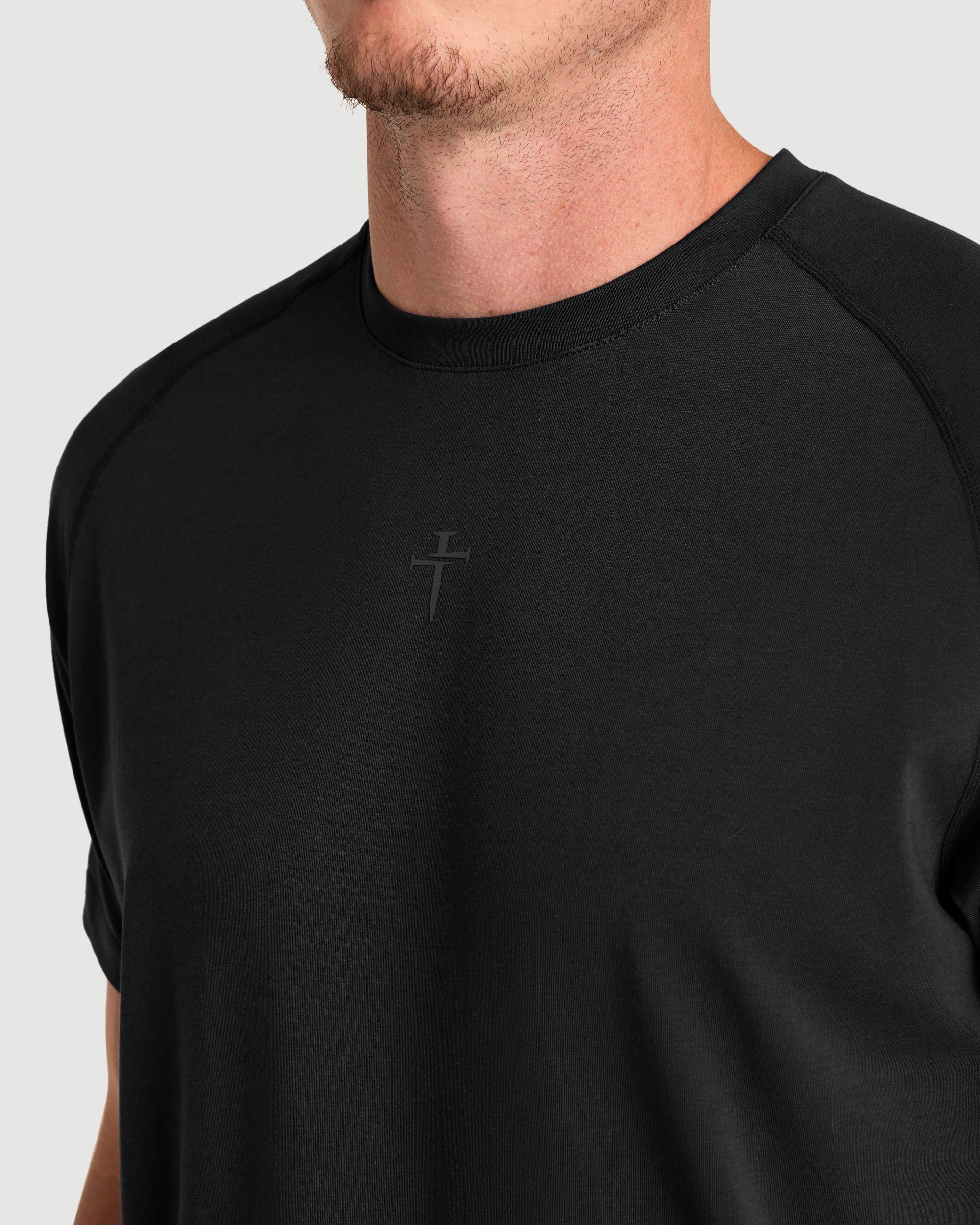 Core Hybrid Tee - Black - Image 3