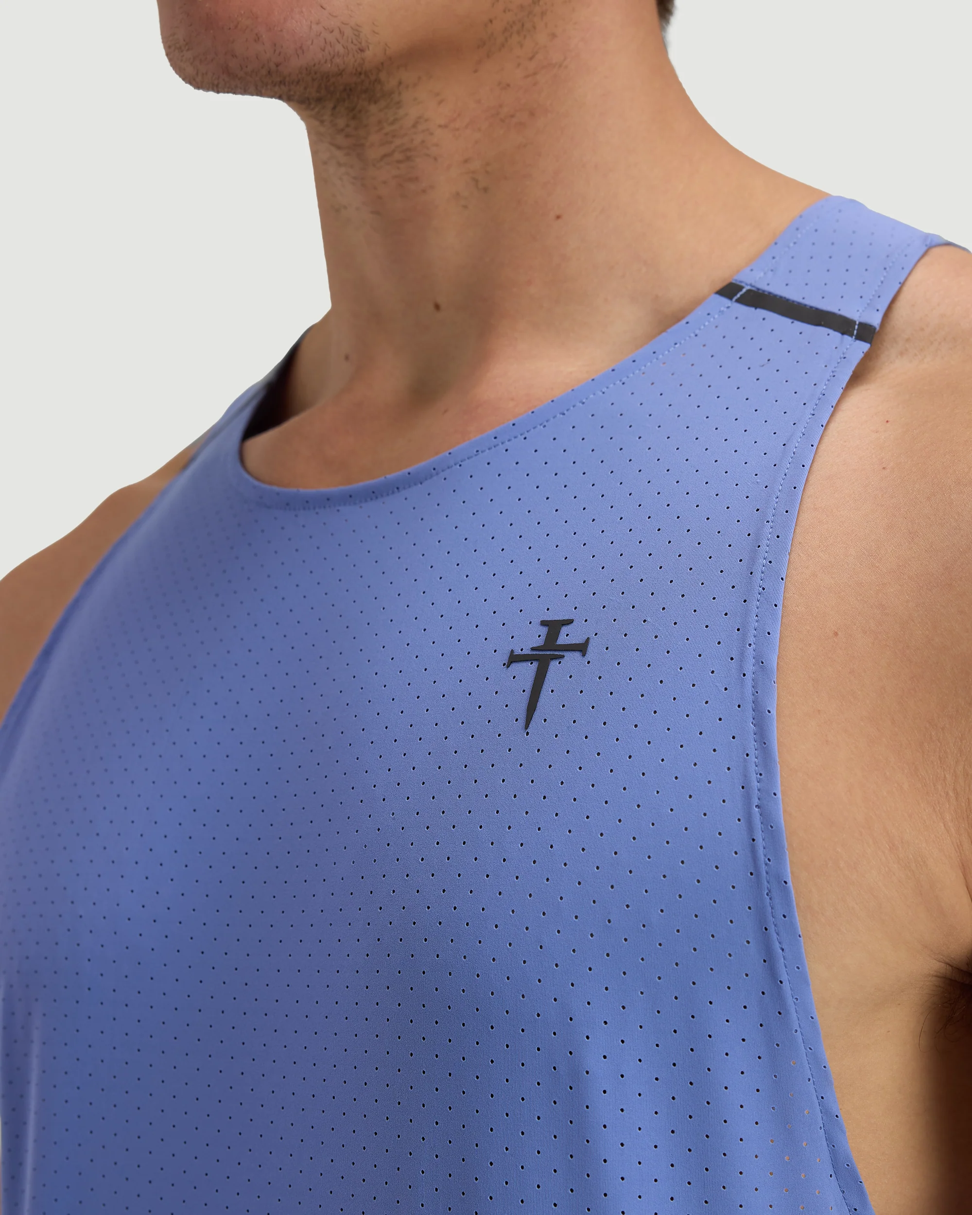 Laser Perforated Tank - Serene Blue - Image 3