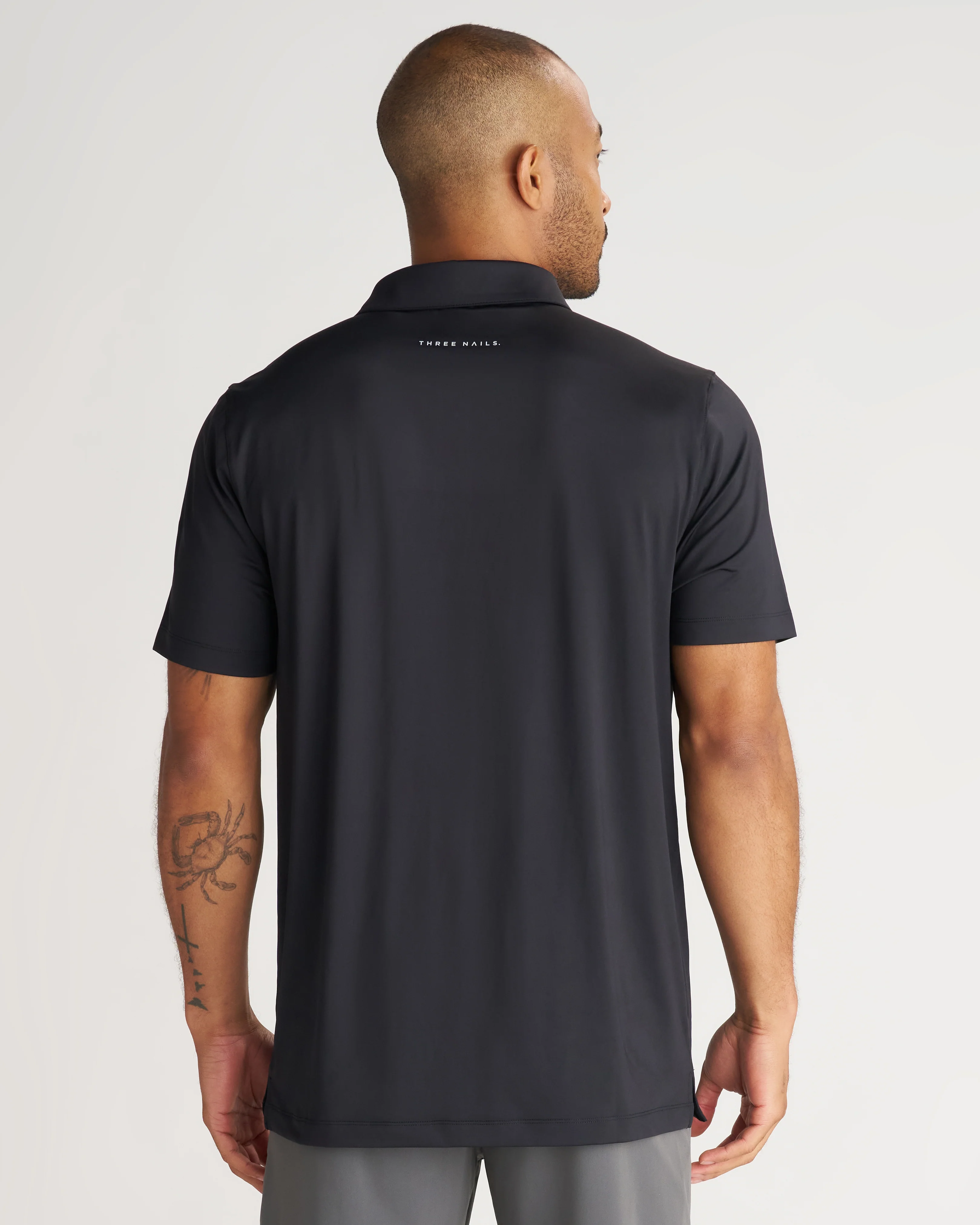 Links Golf Polo - Black - Image 2
