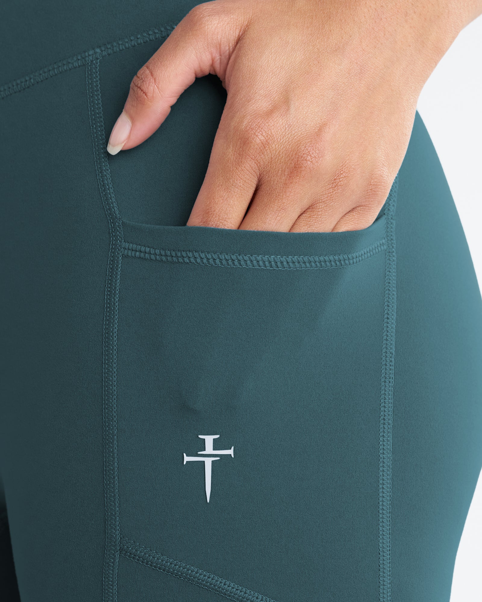 Nova Pocket Legging 27" - Teal - Image 2