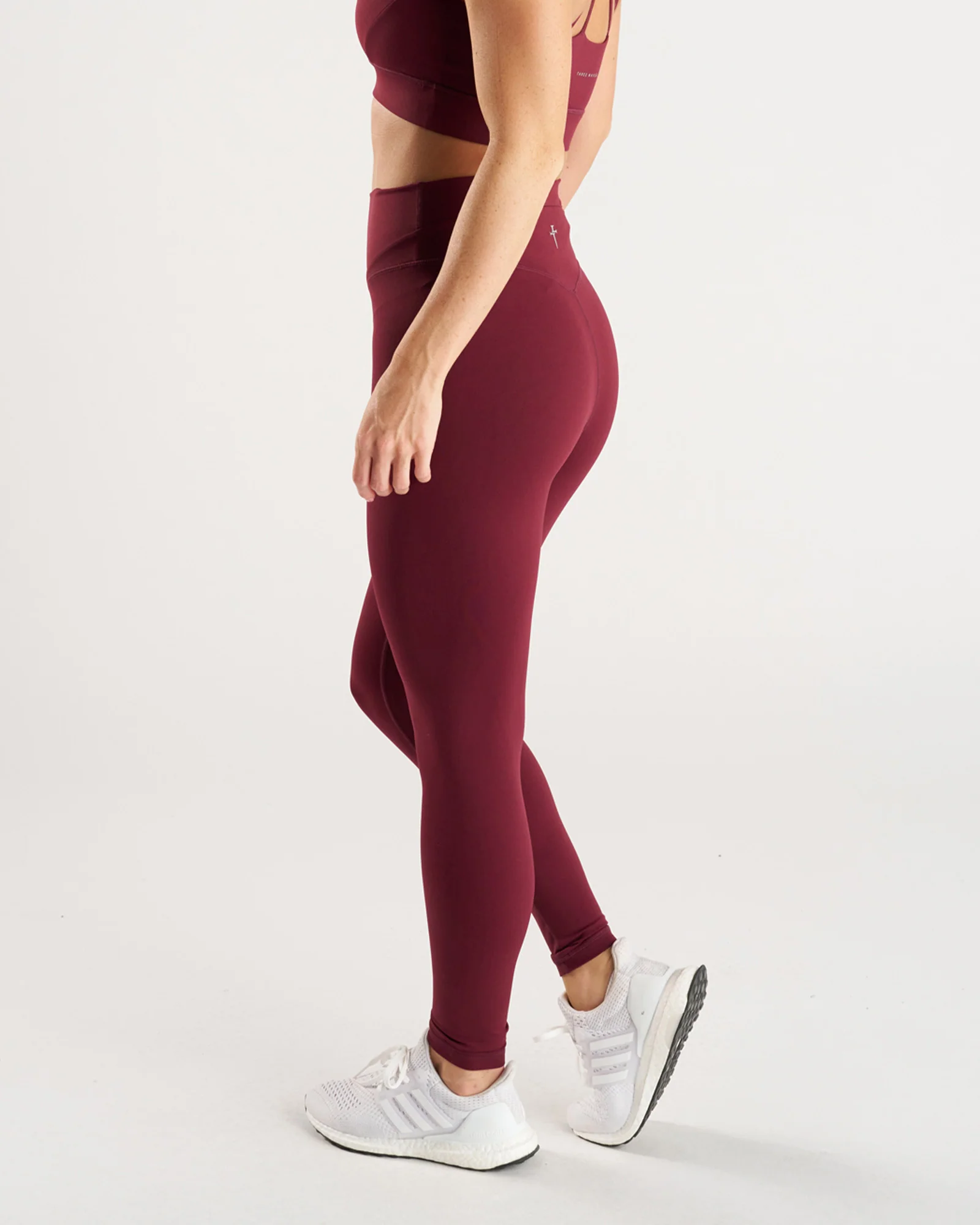 Nova Zip Legging - Merlot - Image 4
