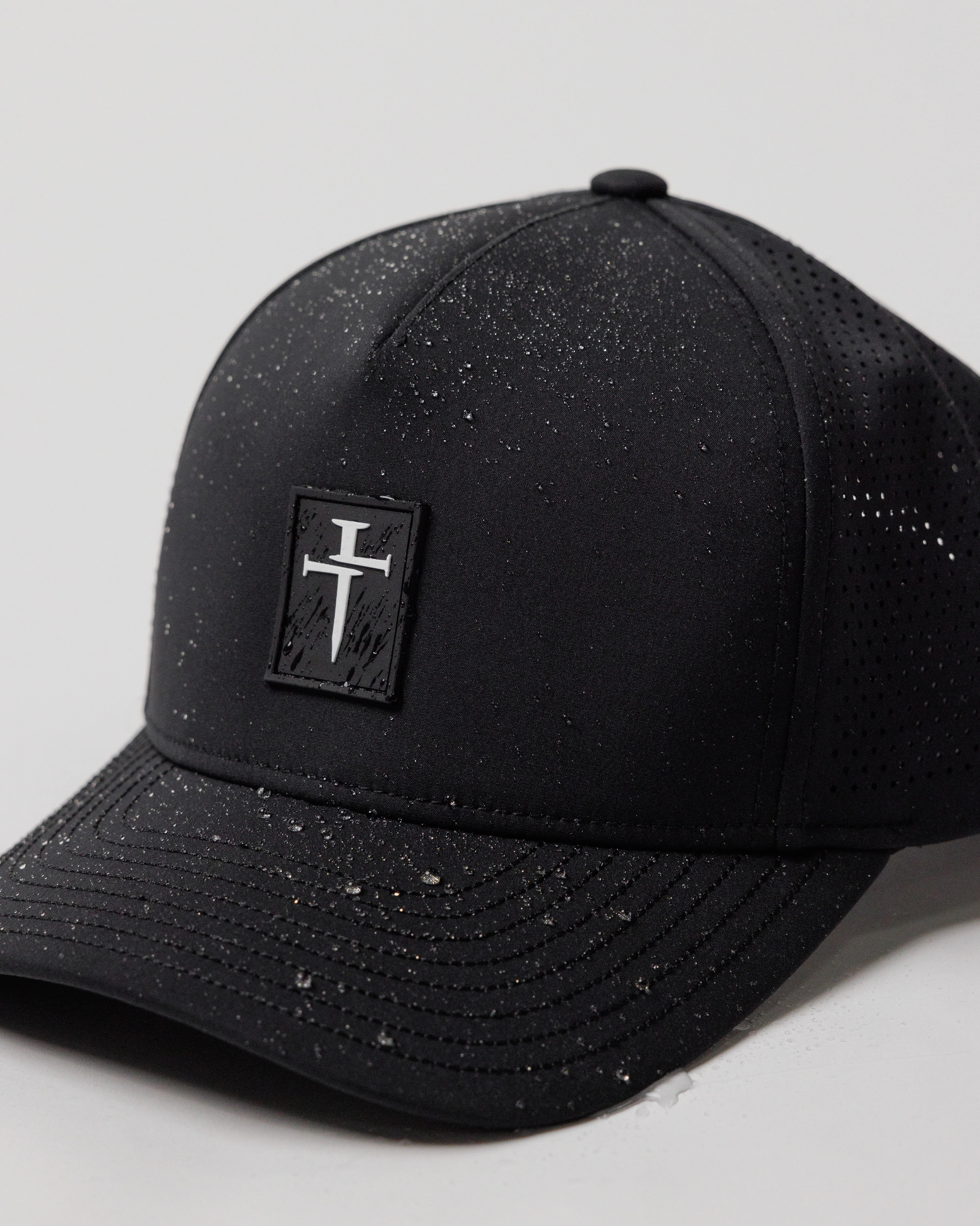 Perforated Hat - Black - Image 3