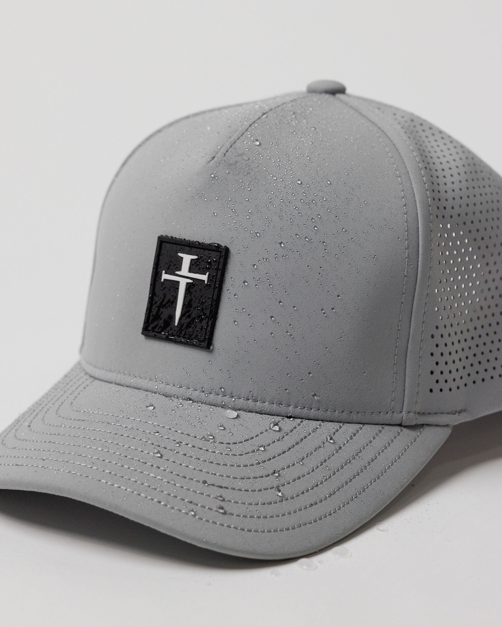 Perforated Hat - Grey - Image 3