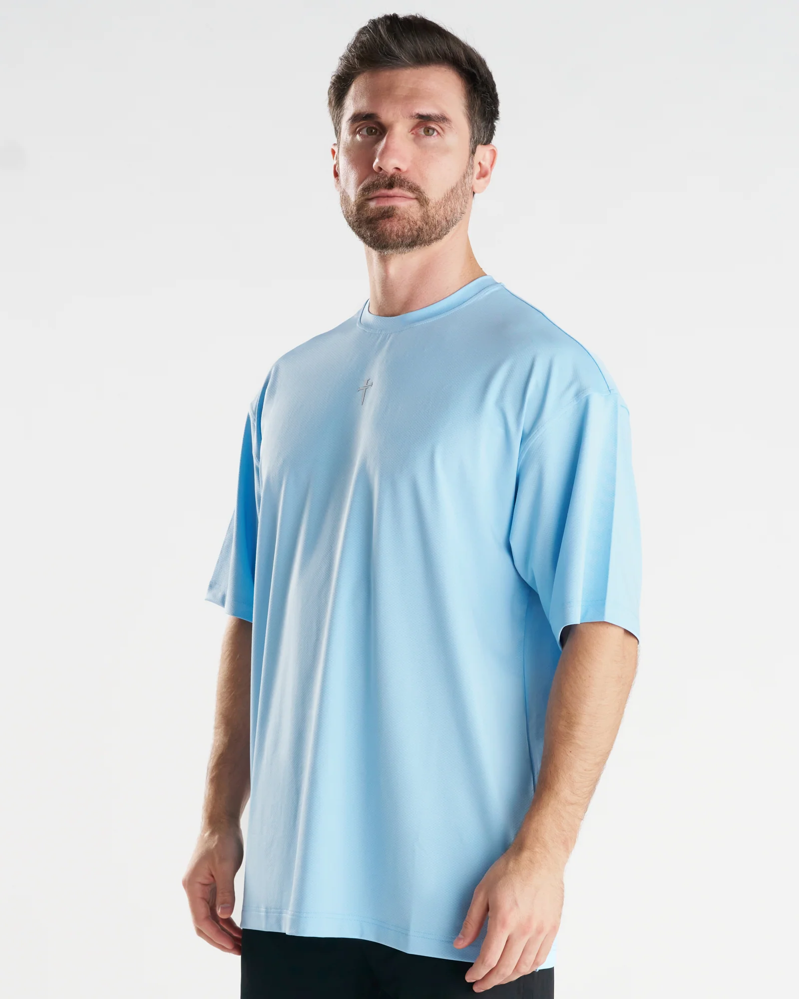 Pro-Tech Oversized Tee - Sky Blue - Image 5