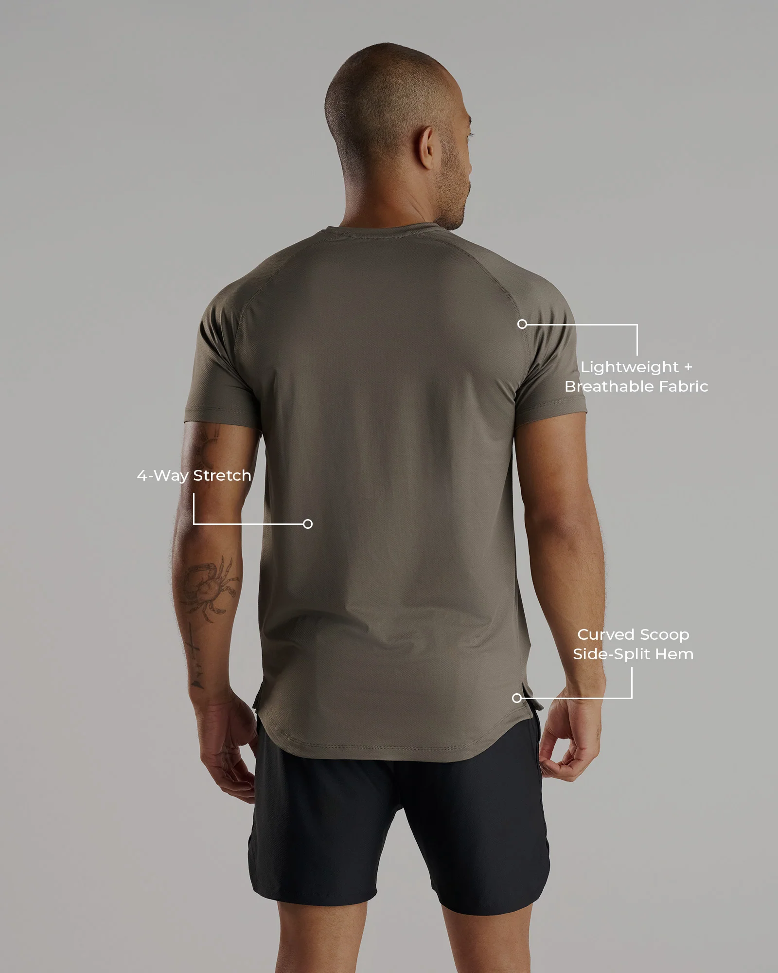 Pro-Tech Tee "Cross" - Sage - Image 3