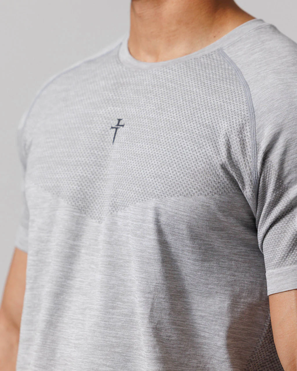 Seamless 2.0 Tee - Grey Marl - Image 3