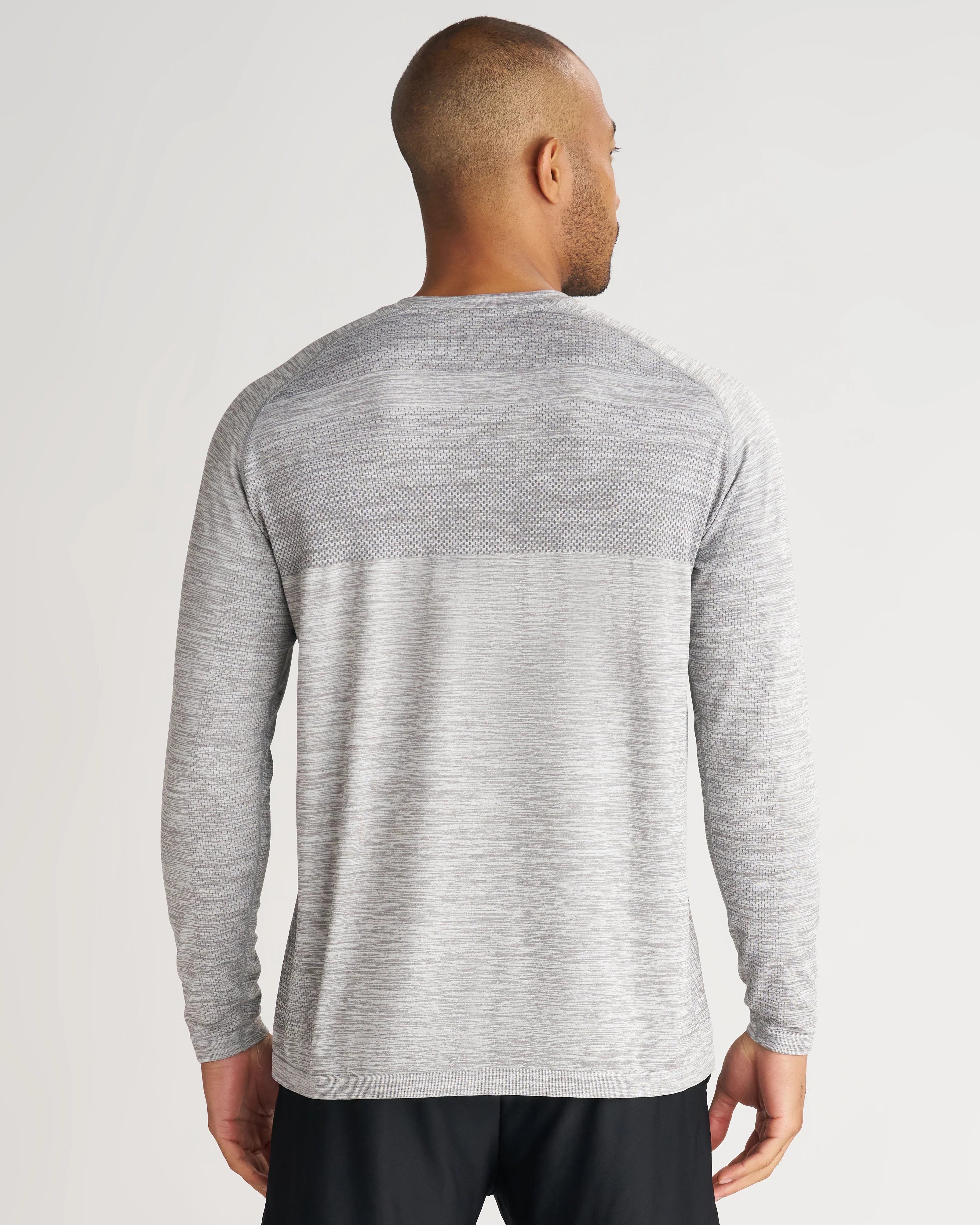 Seamless Long Sleeve - Grey Marl - Image 2