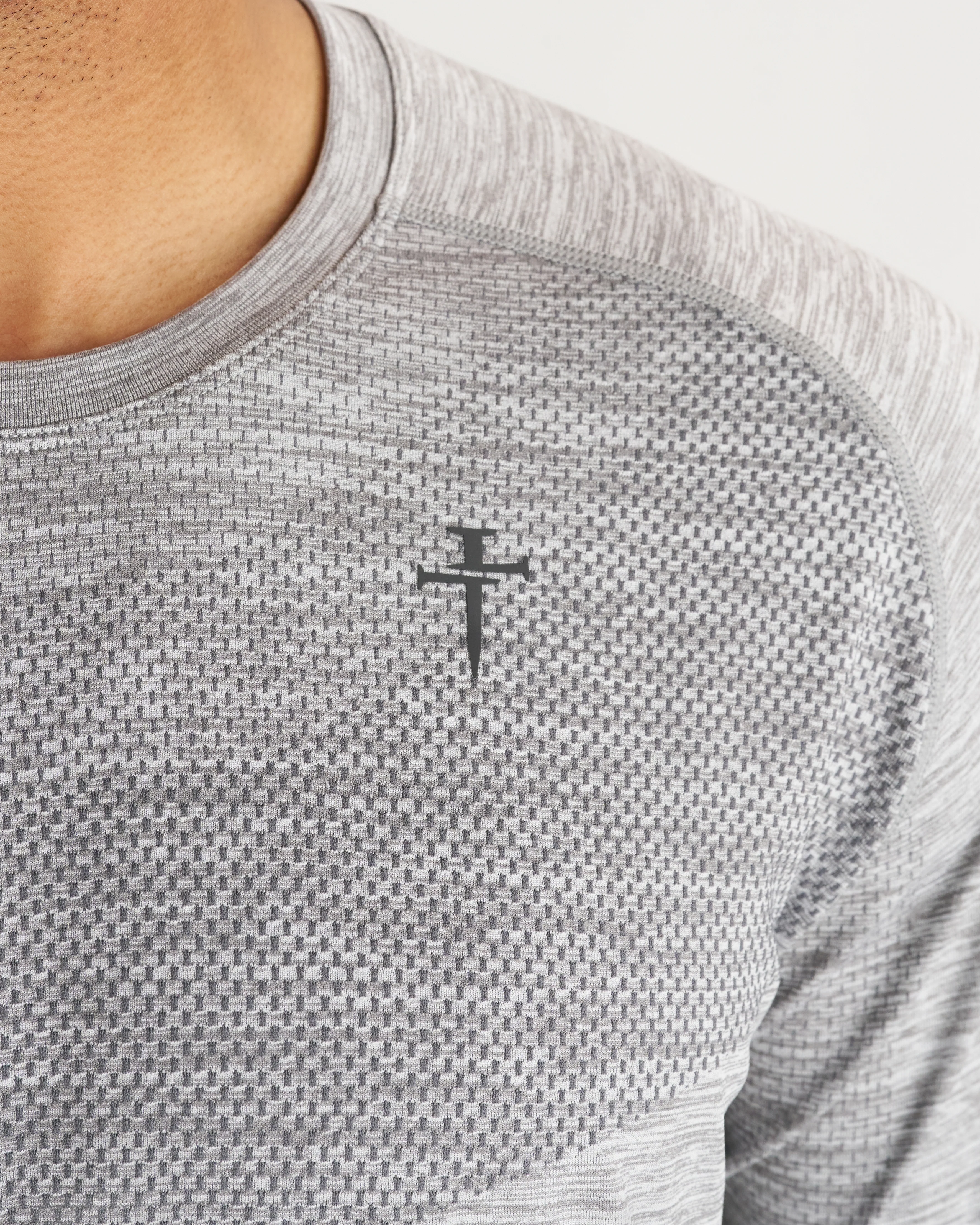 Seamless Long Sleeve - Grey Marl - Image 3
