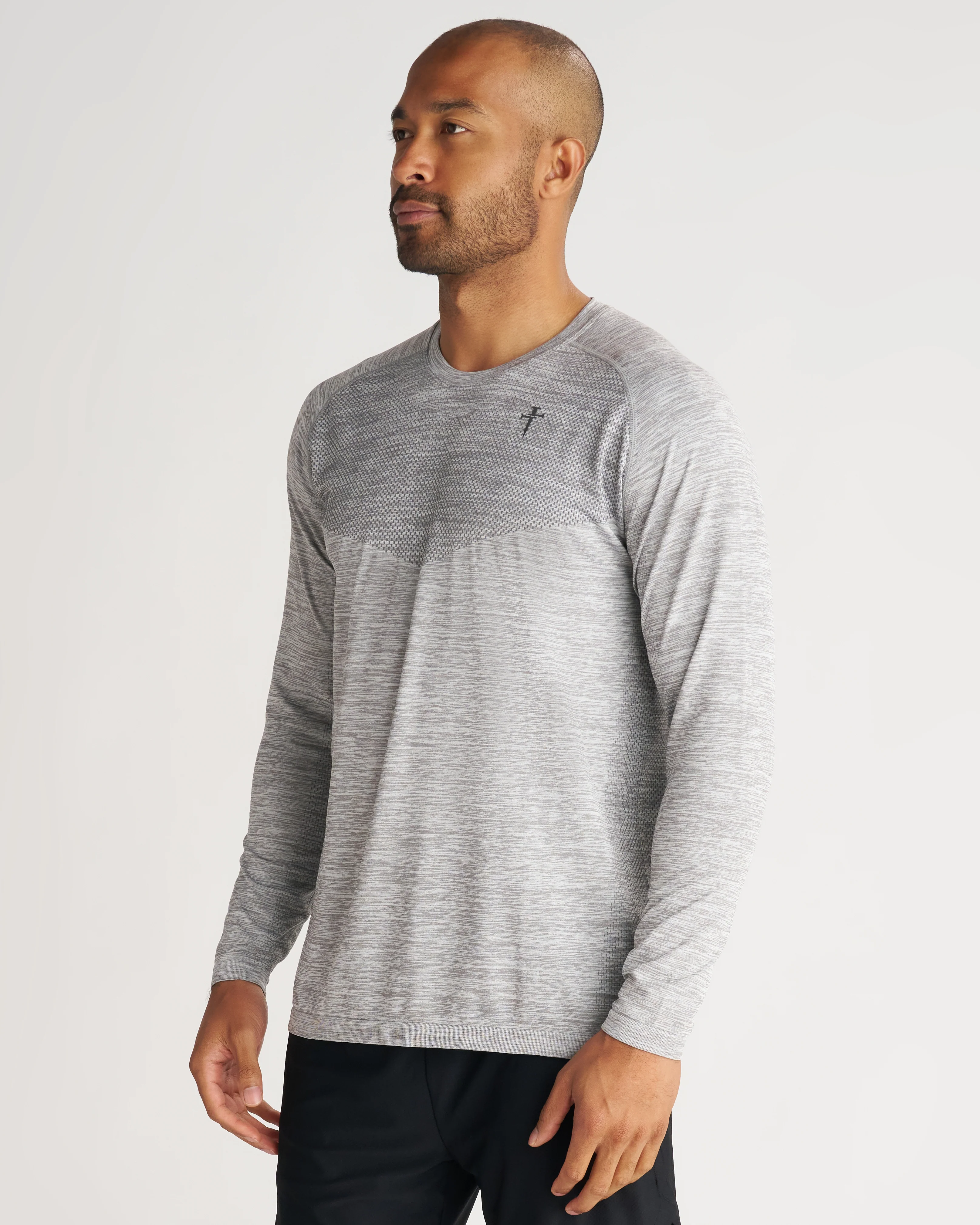 Seamless Long Sleeve - Grey Marl - Image 5