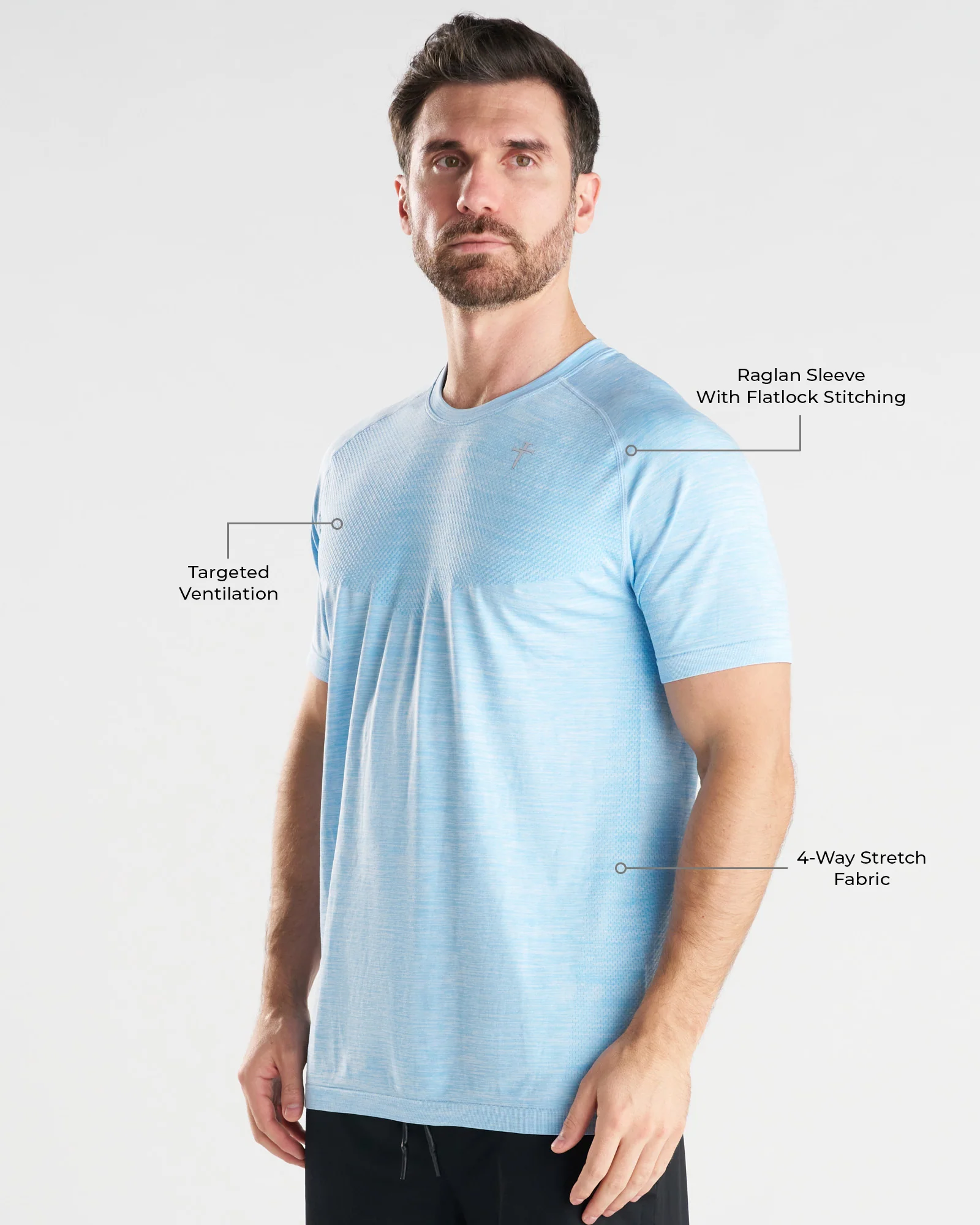 Seamless Tee - Sky Blue - Image 2