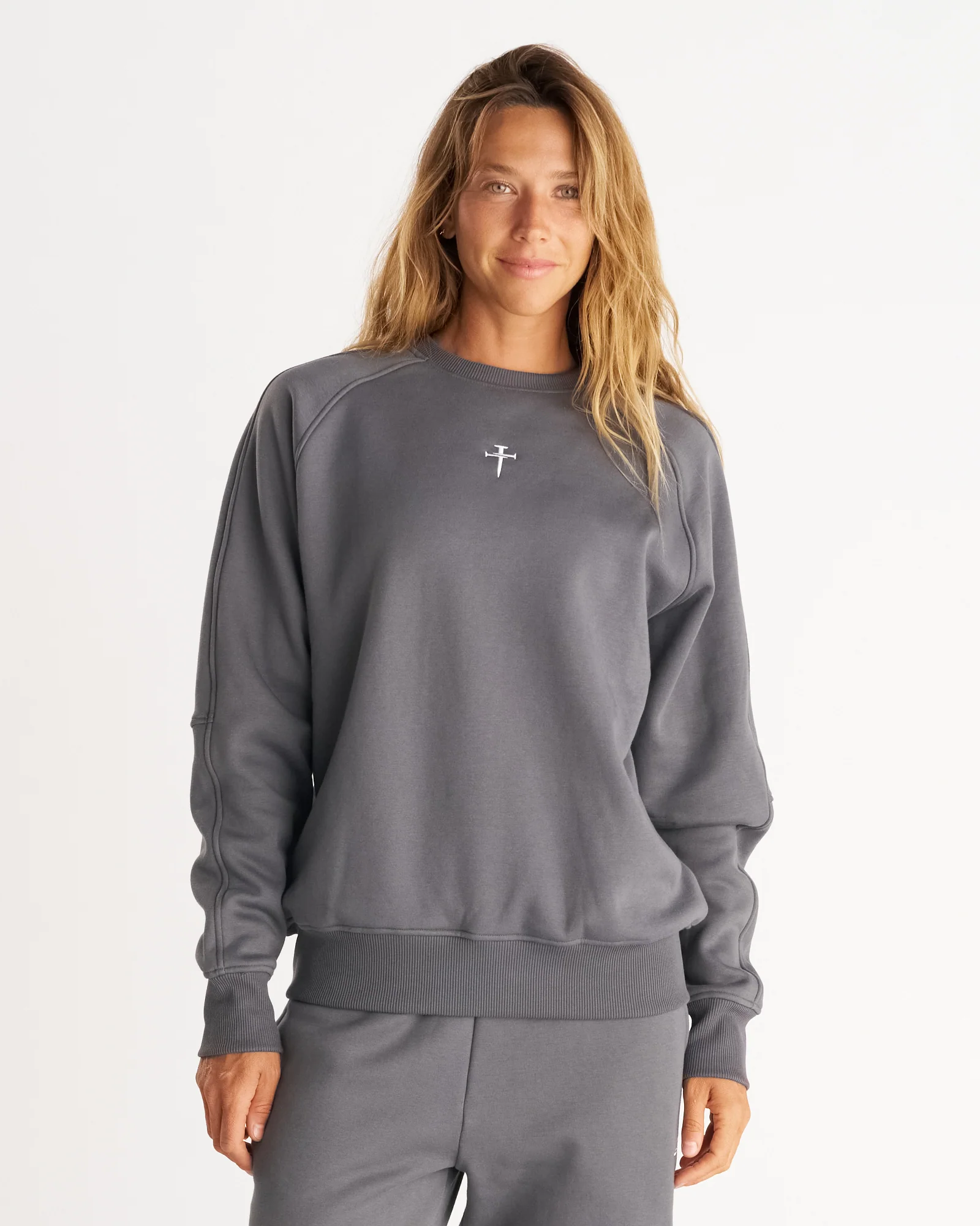 Signature Fleece Crewneck - Space Grey - Image 3